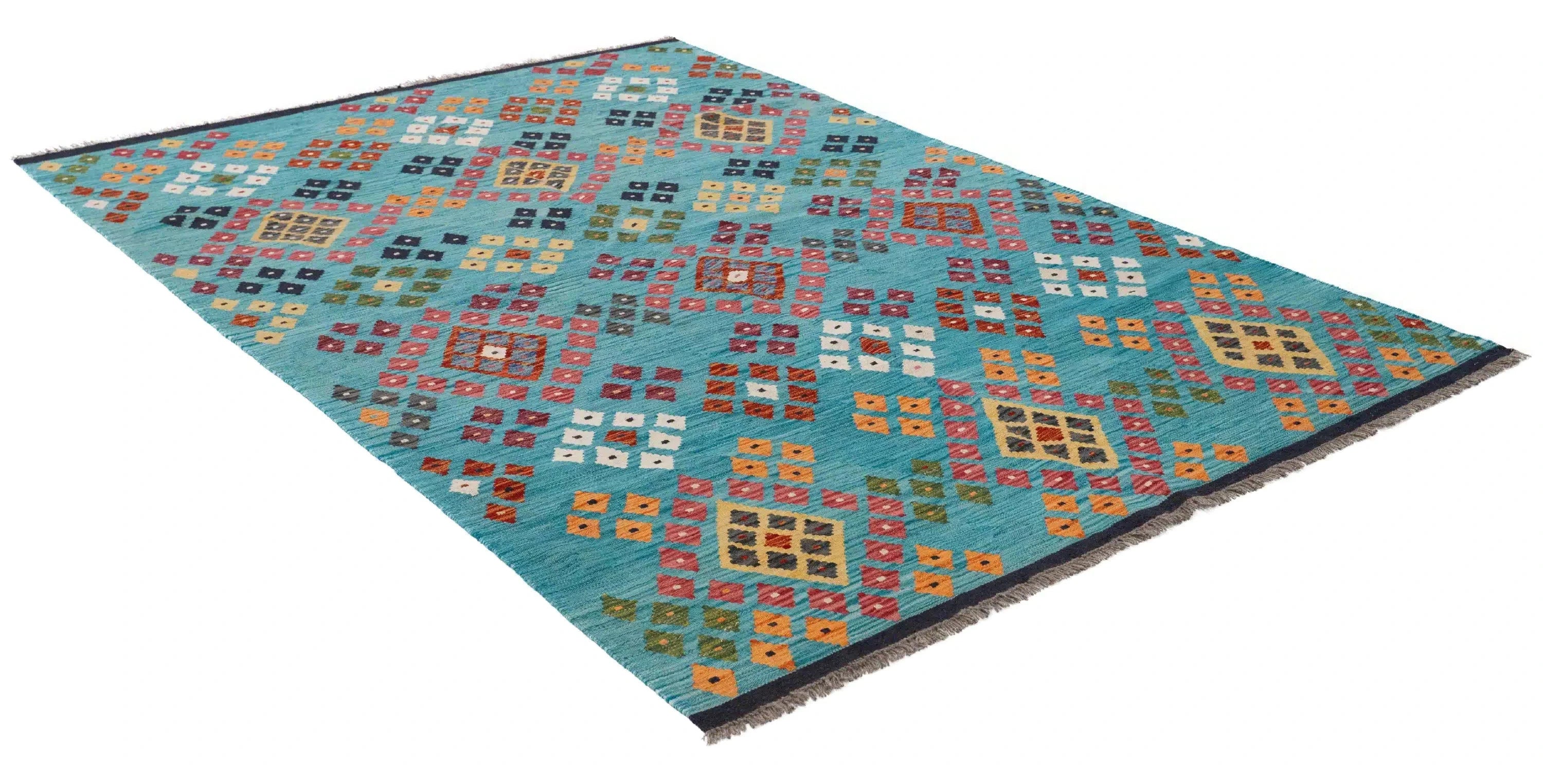 177 x 255 cm - Turquesa Multicolor