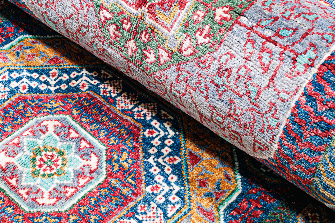 Alfombra Mamluk - para Salón Artesanal Multicolor 177 x 253 cm