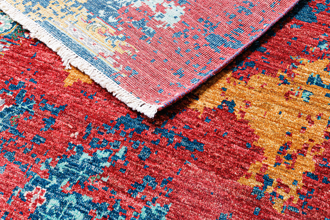 Alfombra Mamluk - para Salón Artesanal Multicolor 177 x 253 cm