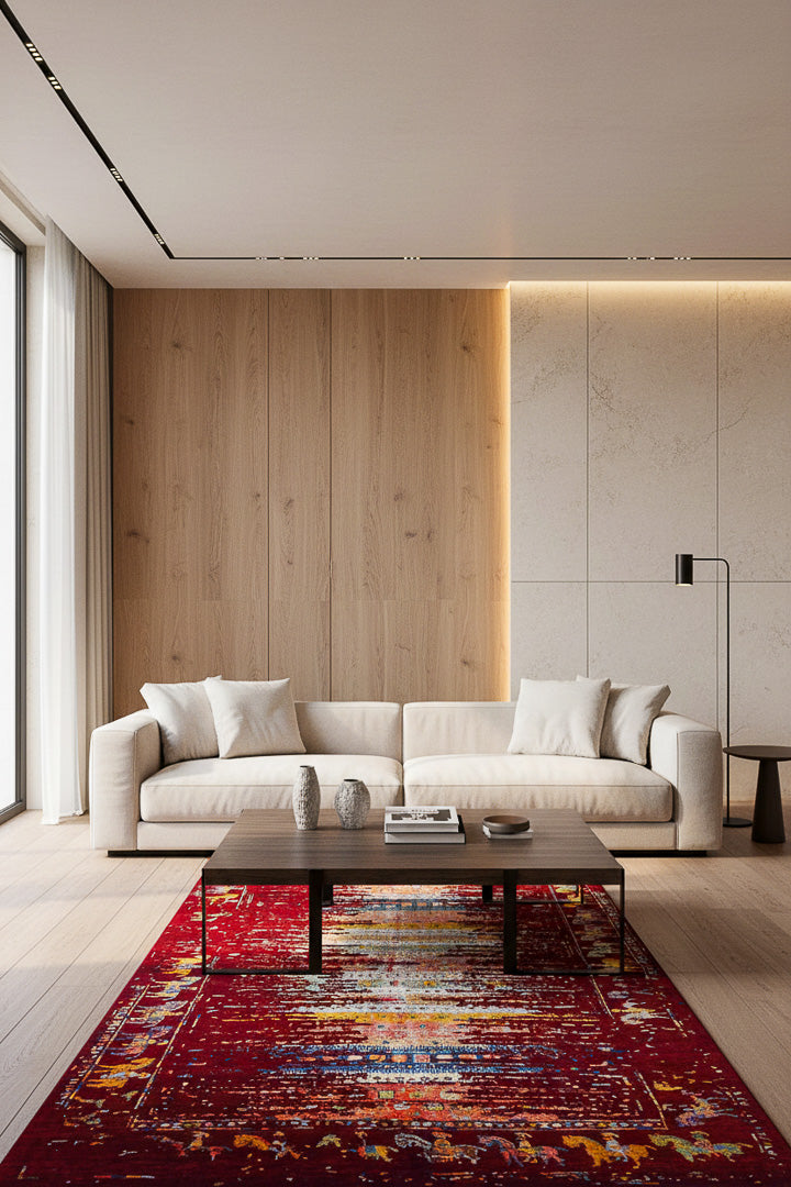 Alfombra Gabbeh Loribaft - de salón red 175 x 249