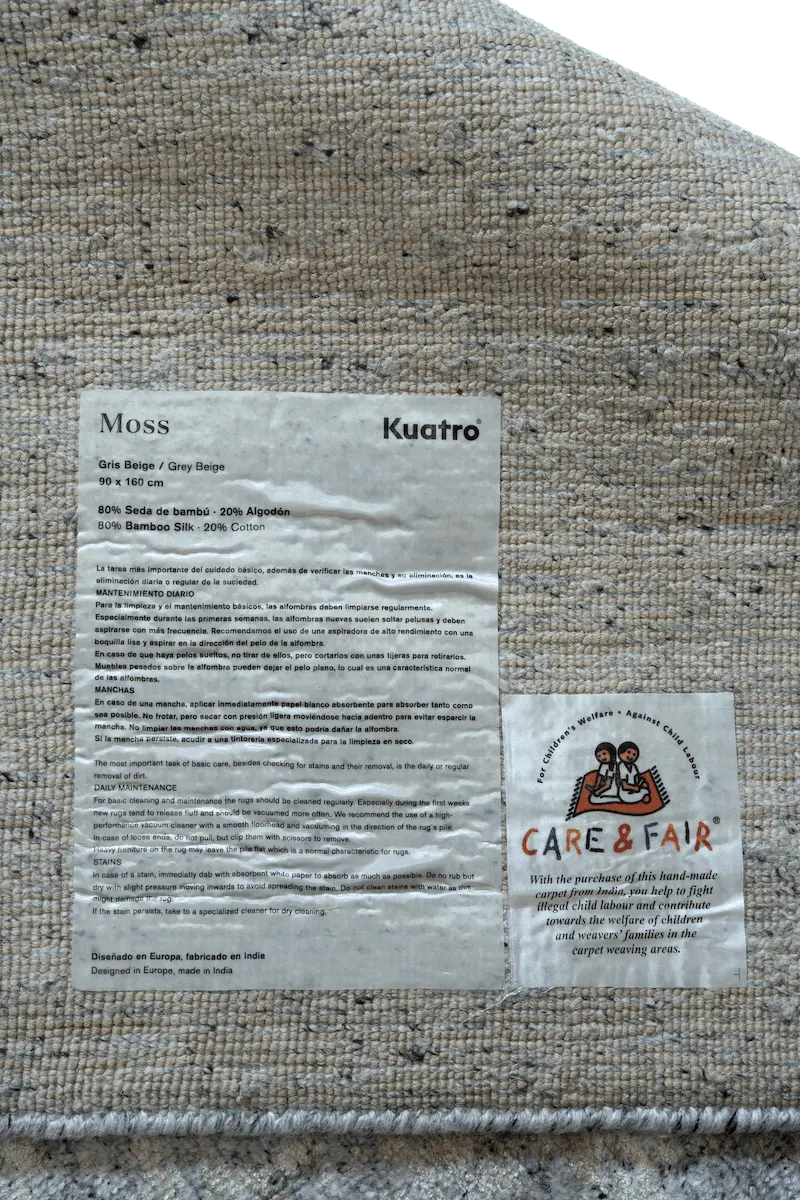 Moss-Teppich - Luxus-Seide-Bambus-Mehrfarbig