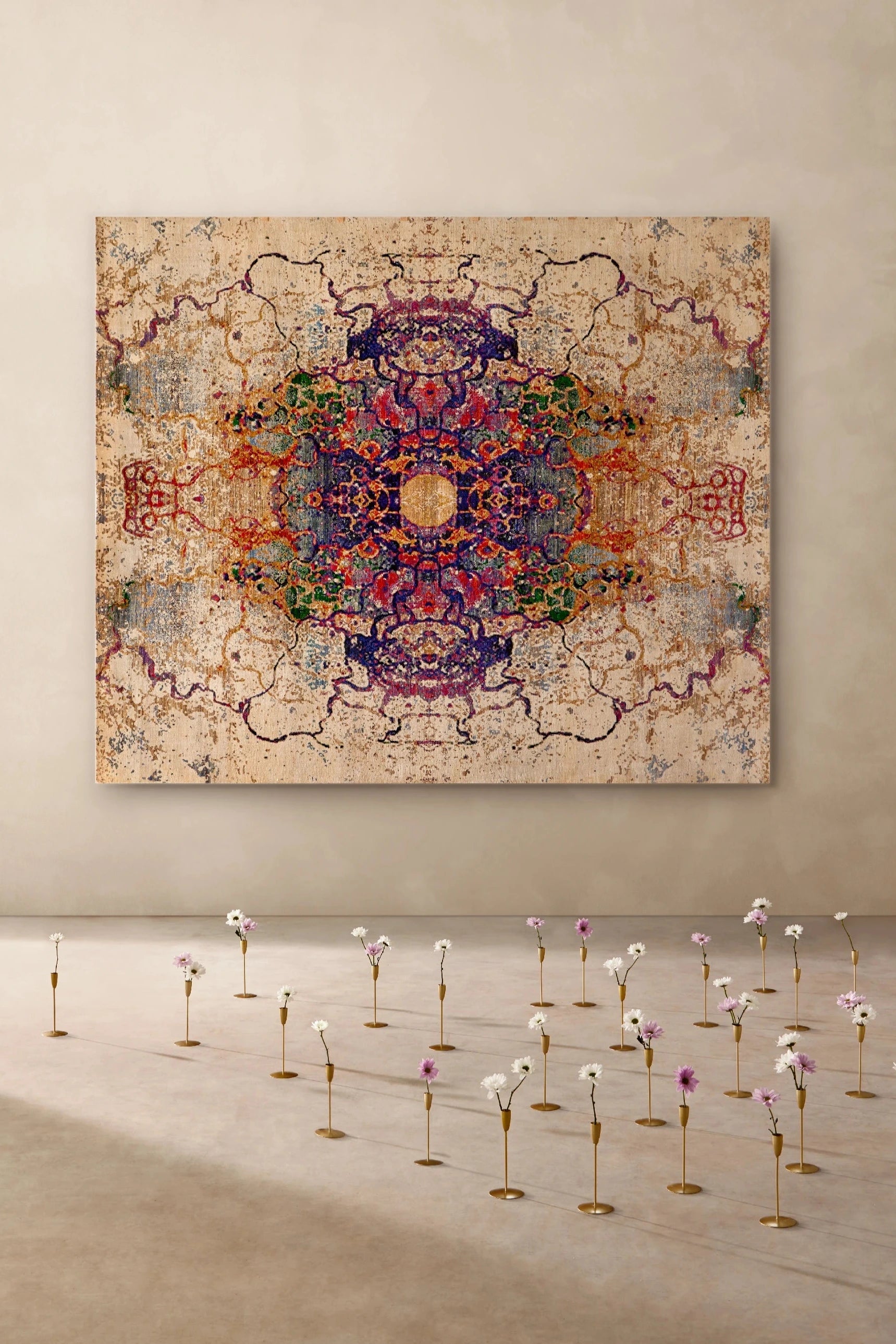 Alfombra Silken - de Lujo Seda 250x300 Multicolor