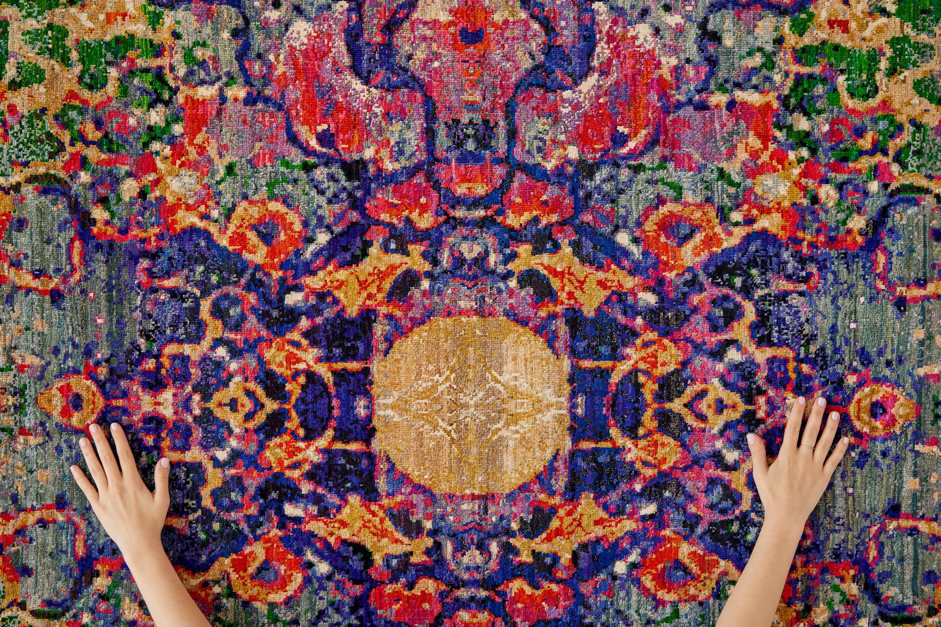 Silken Rug - Luxury Silk 250x300 Multicolor