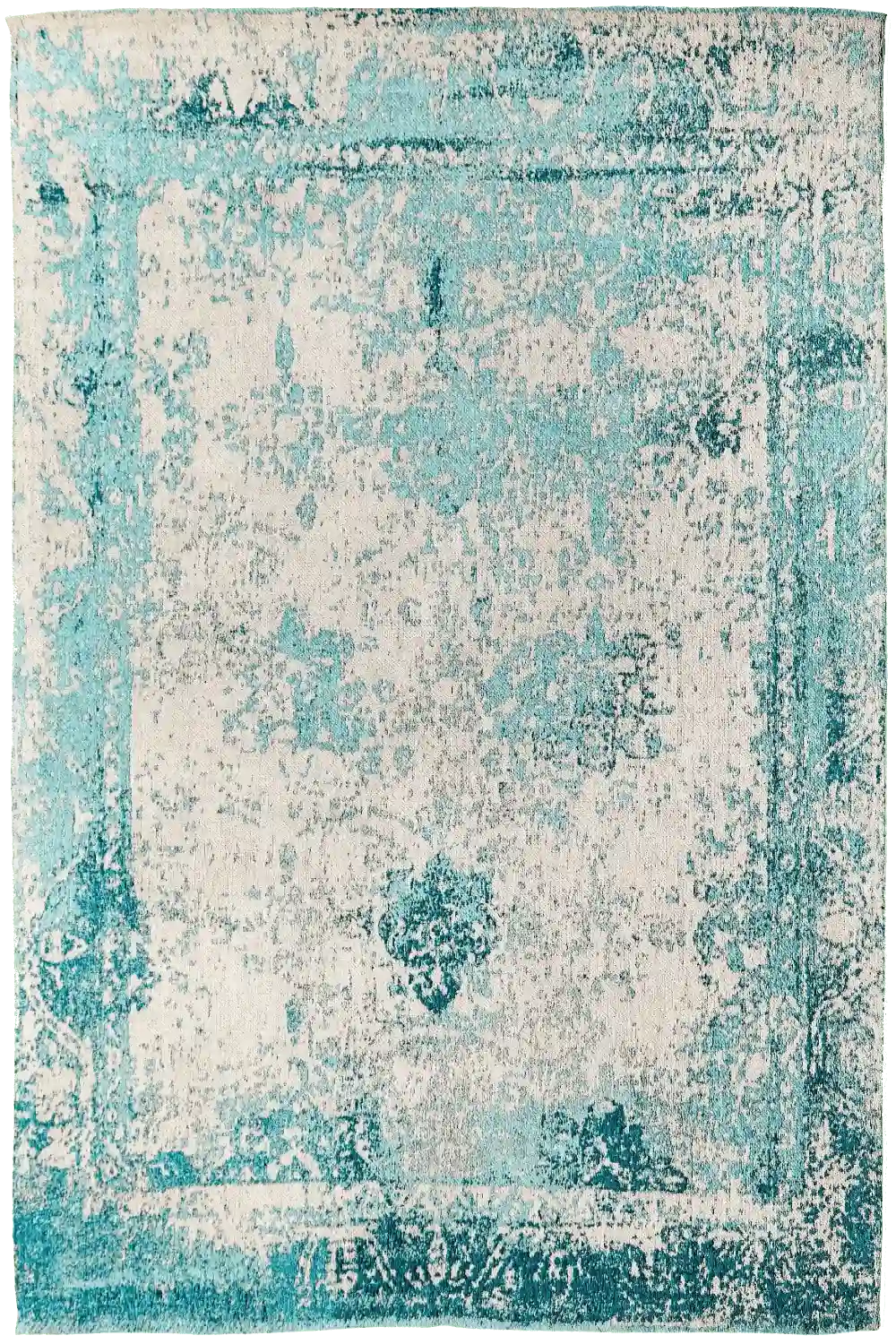 Vintage Teppich – Mehrfarbige Kunstfasern für das Wohnzimmer