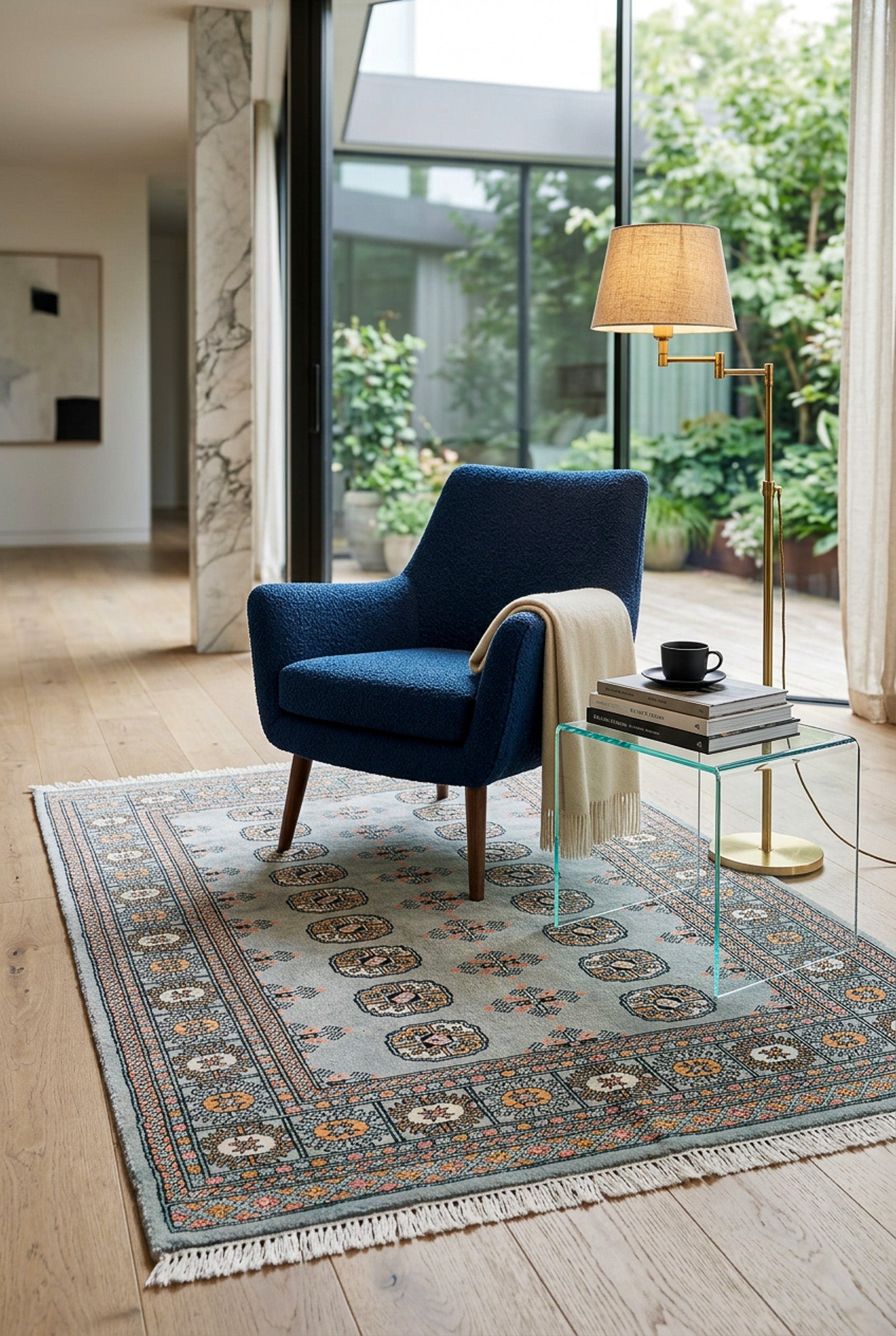 Rug Bukara Grey - Wool 100%