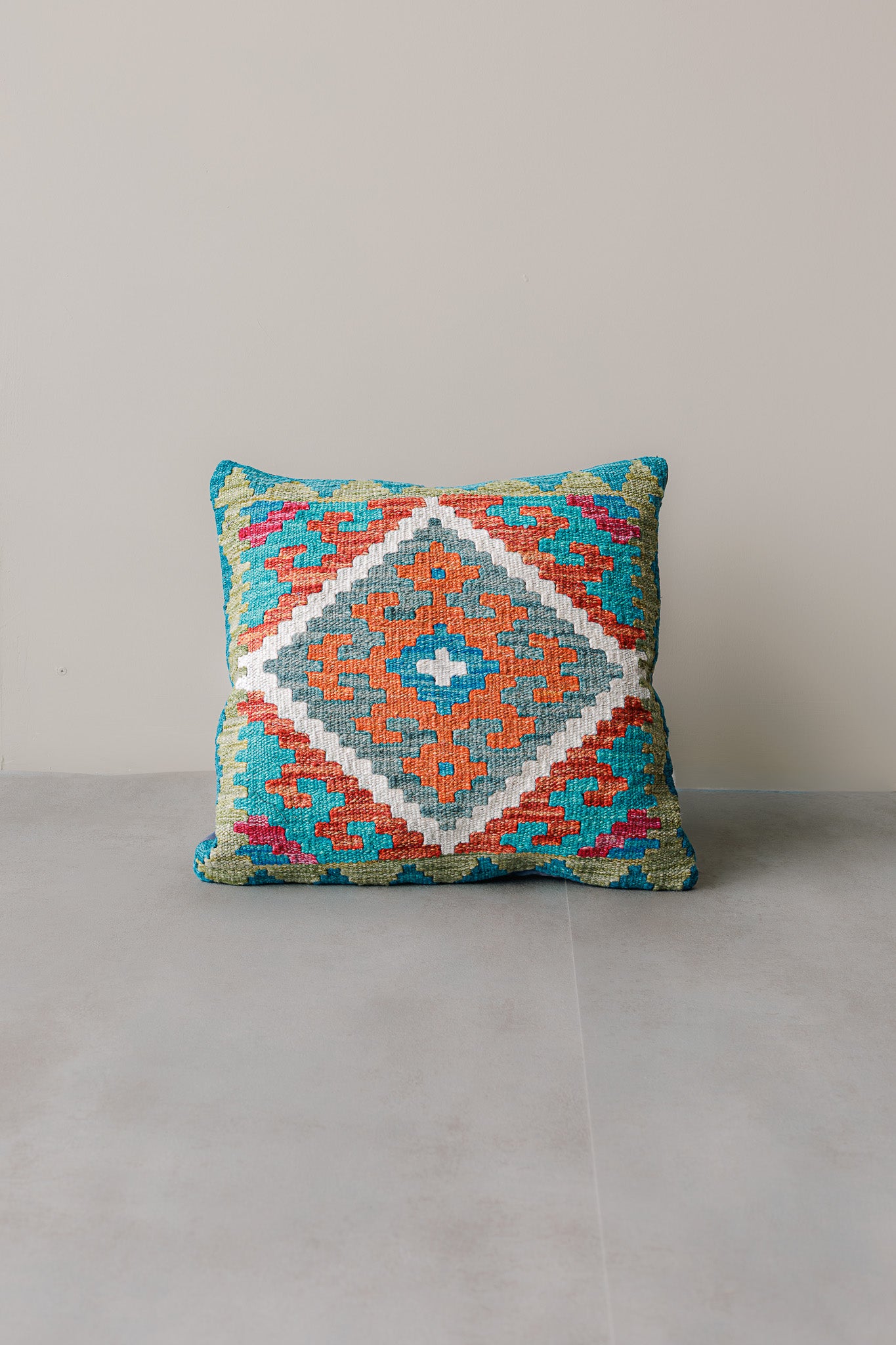 Cojín Kilim Mai Mai - Lana Multicolor 45x45cm