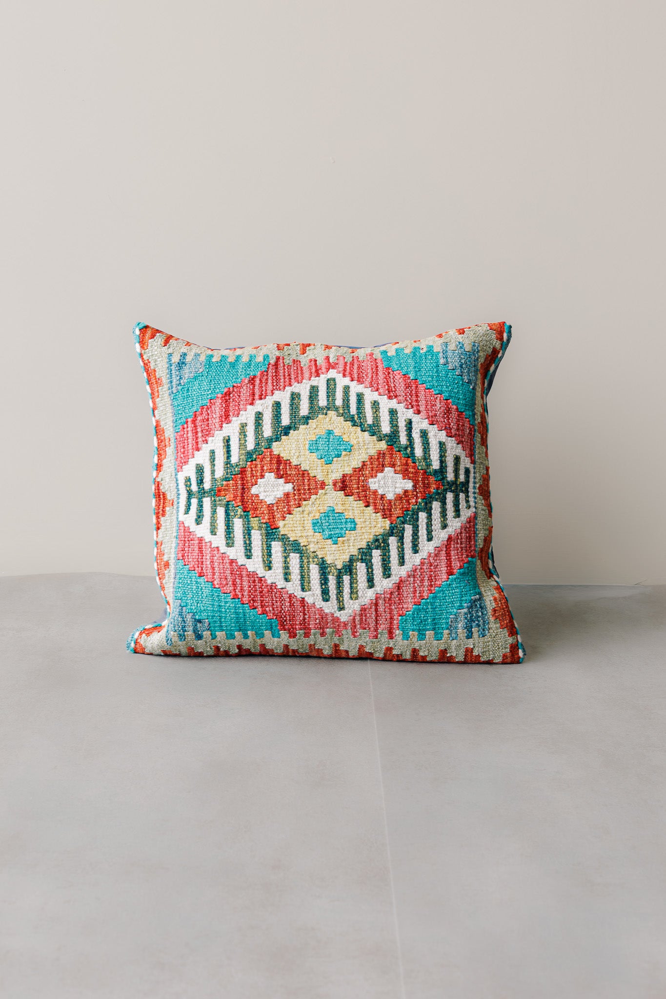 Cojín Kilim Mai Mai - Lana Multicolor 45x45cm