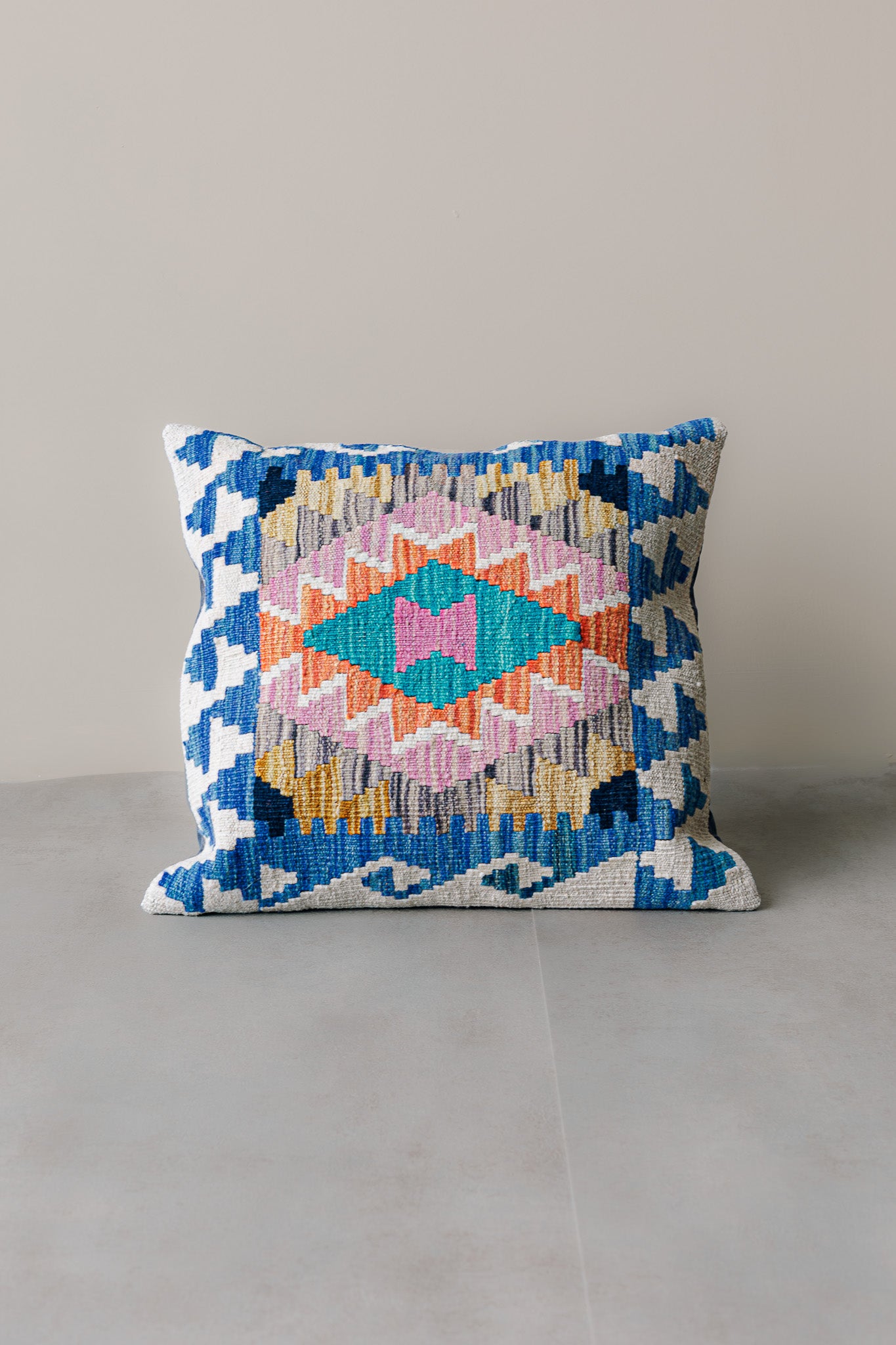 Cojín Kilim Mai Mai - Lana Multicolor 45x45cm