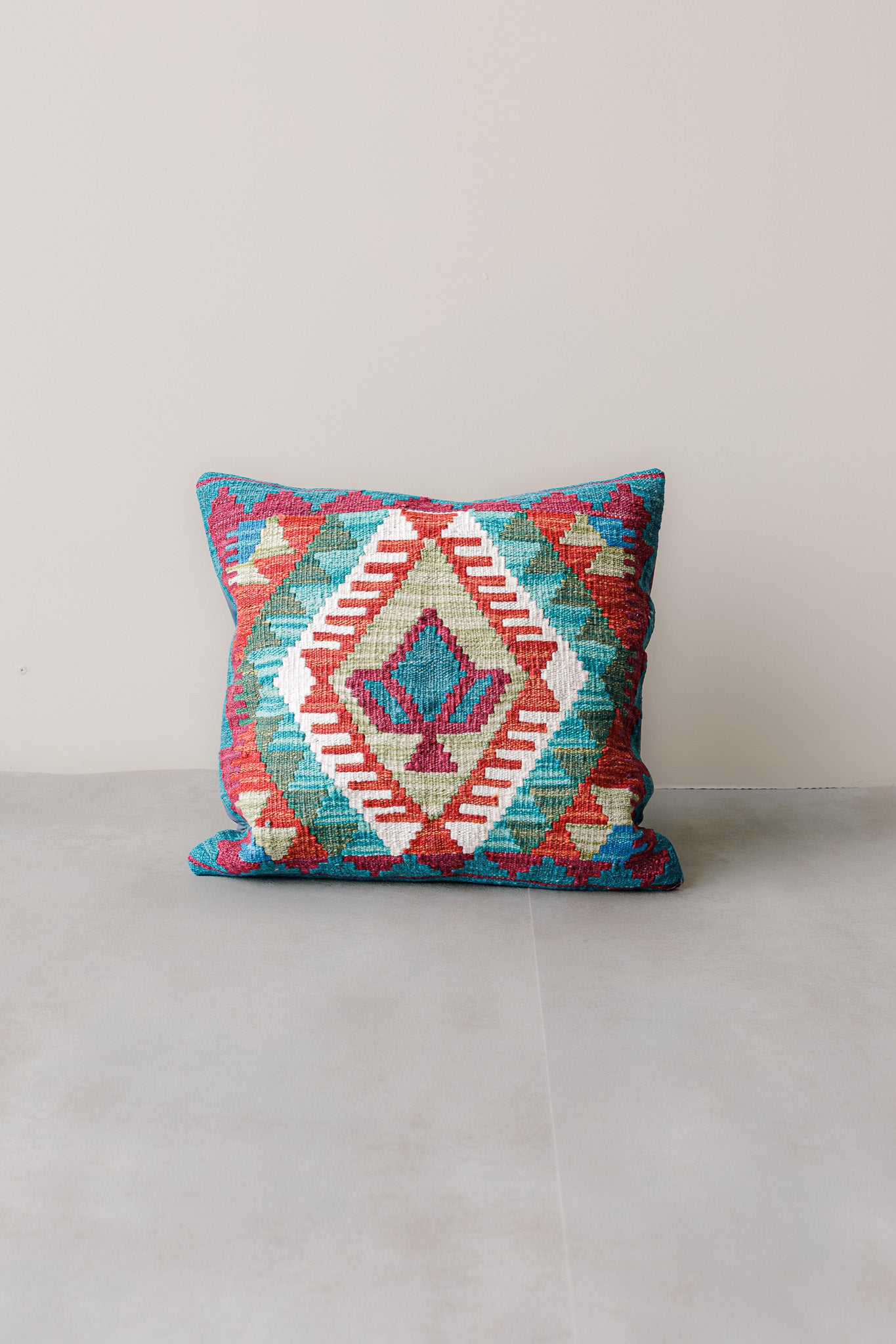 Cojín Kilim Mai Mai - Lana Multicolor 45x45cm