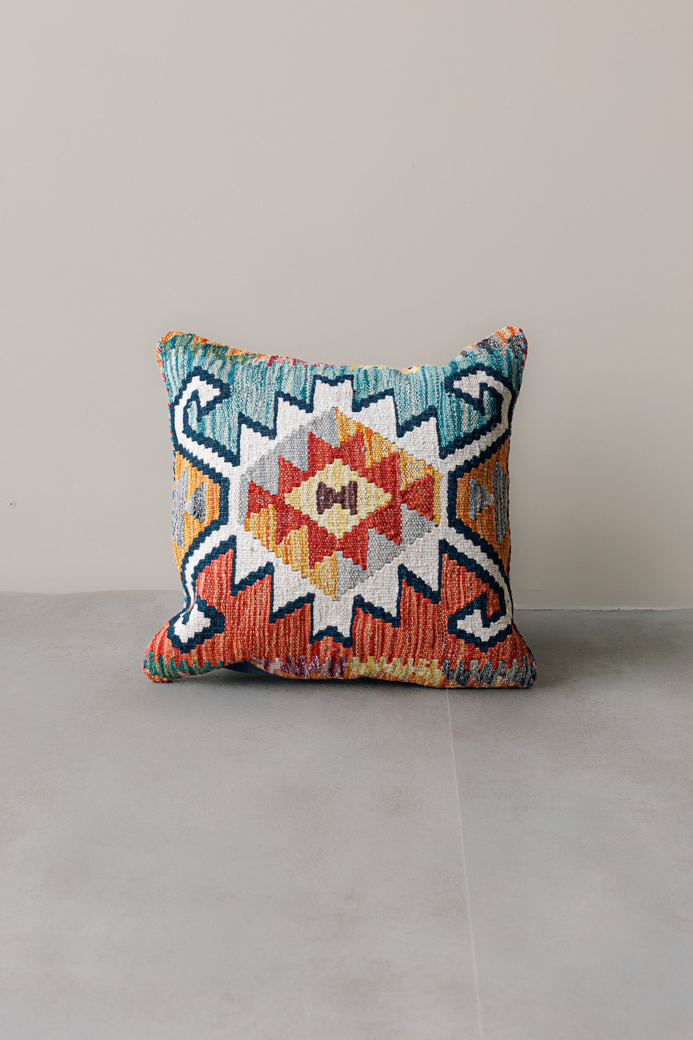 Cojín Kilim Mai Mai - Lana Multicolor 45x45cm
