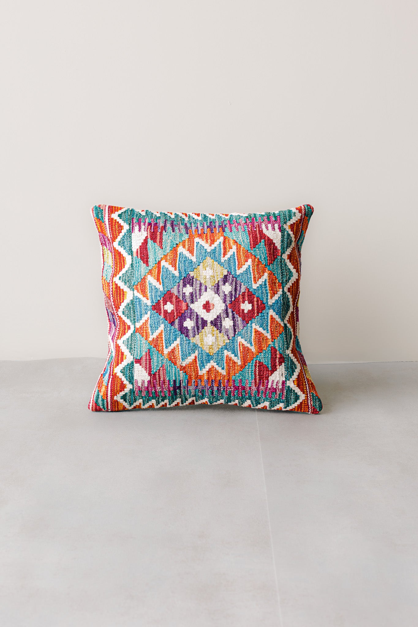 Cojín Kilim Mai Mai - Lana Multicolor 45x45cm