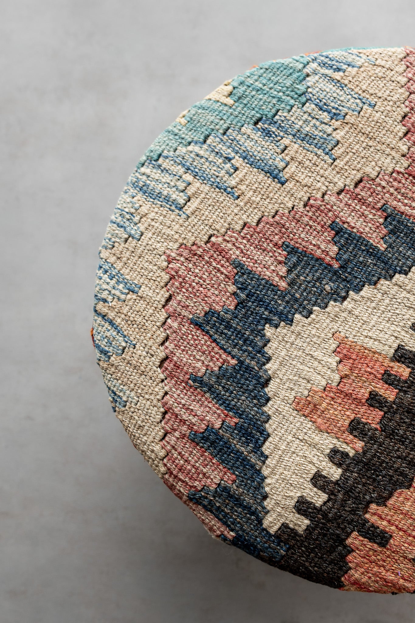 Pouf Rund Kilim Mai Mai - masse 37x42cm