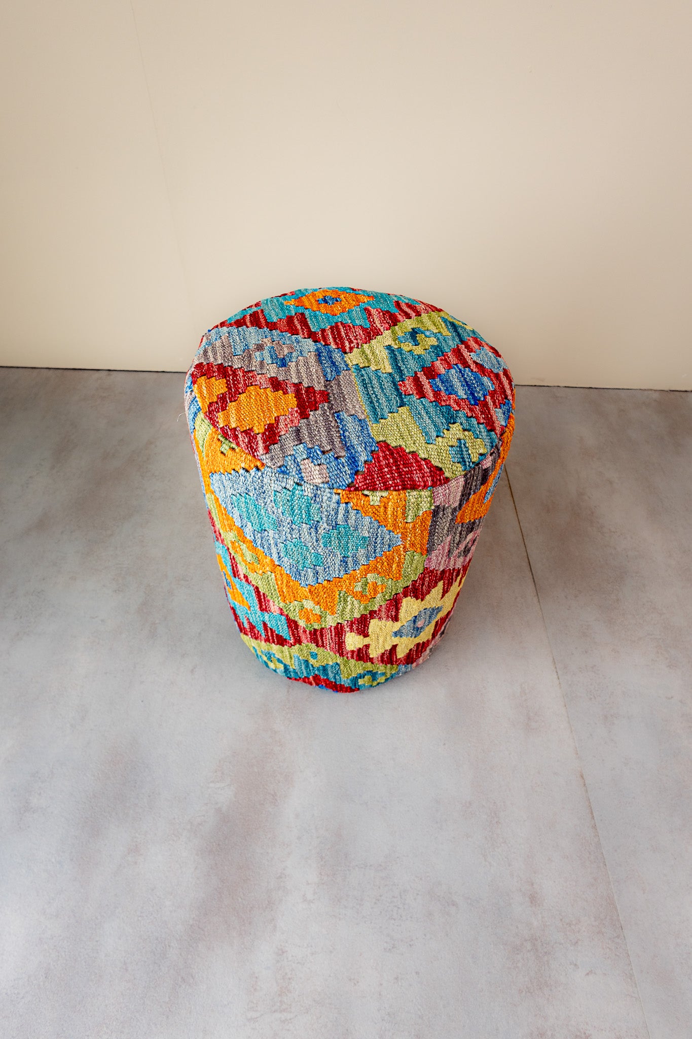 Pouf Rund Kilim Mai Mai - masse 37x42cm