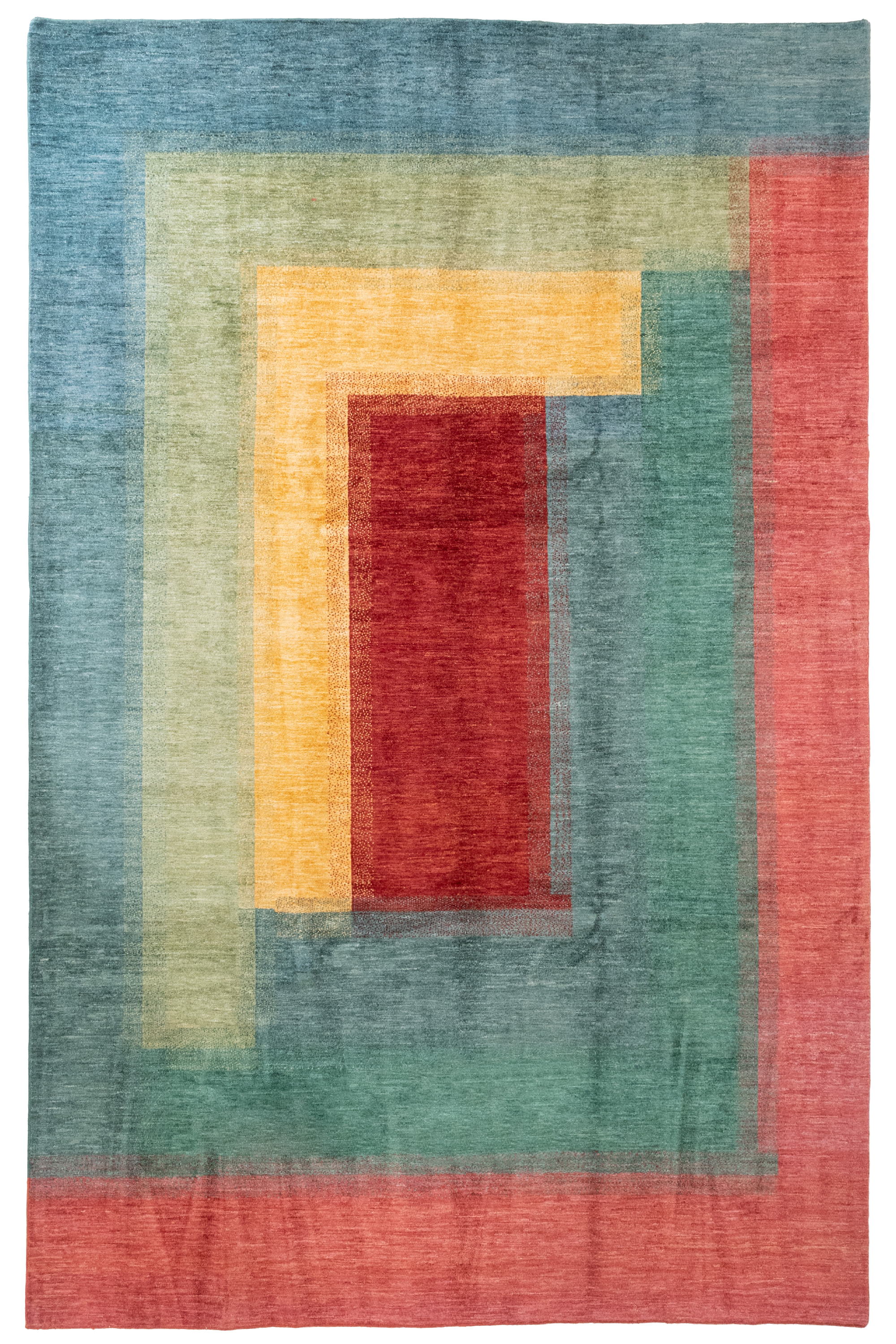 Ziegler Moderner Wohnzimmerteppich - Ghazni-Wolle 270x354 Mehrfarbig