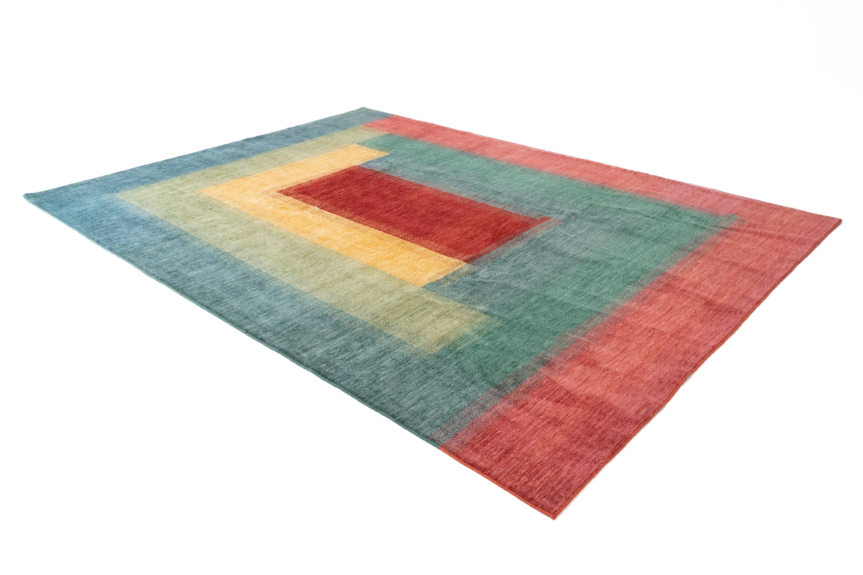 Ziegler Moderner Wohnzimmerteppich - Ghazni-Wolle 270x354 Mehrfarbig