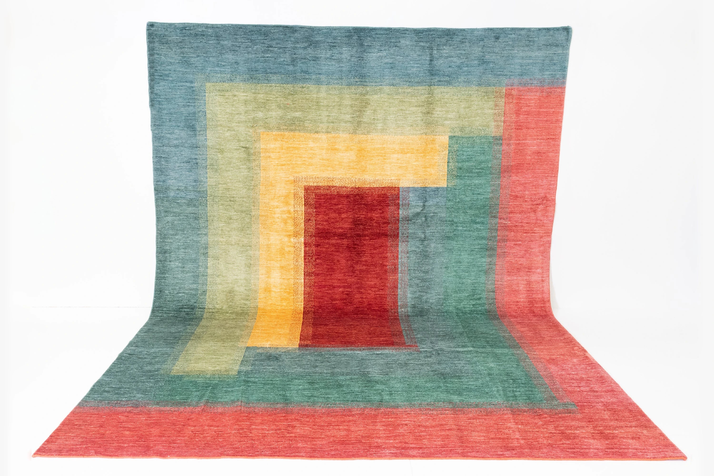 Ziegler Moderner Wohnzimmerteppich - Ghazni-Wolle 270x354 Mehrfarbig