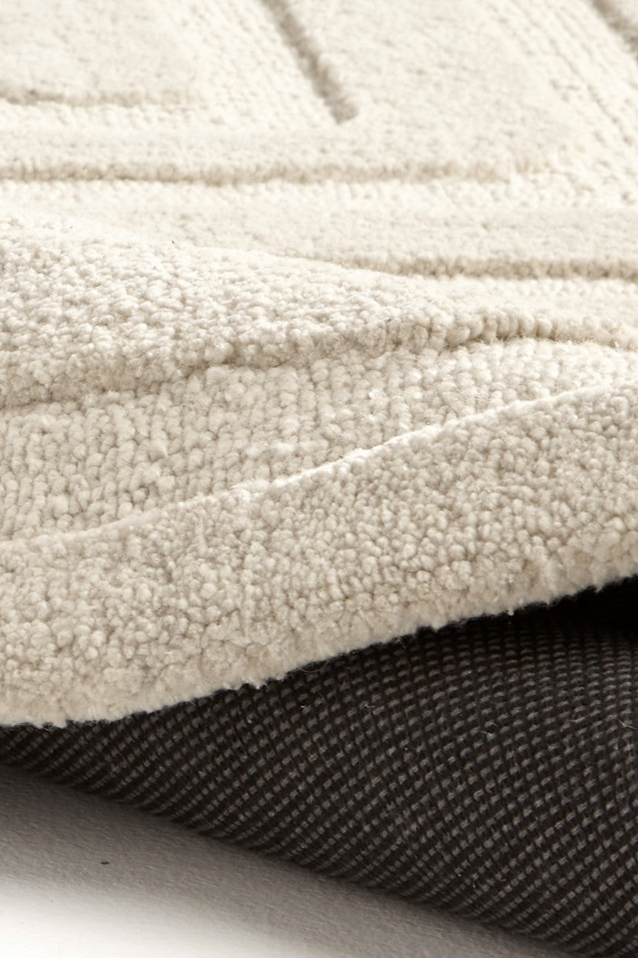 Alfombra Curve - de Lana Escandinava Blanca