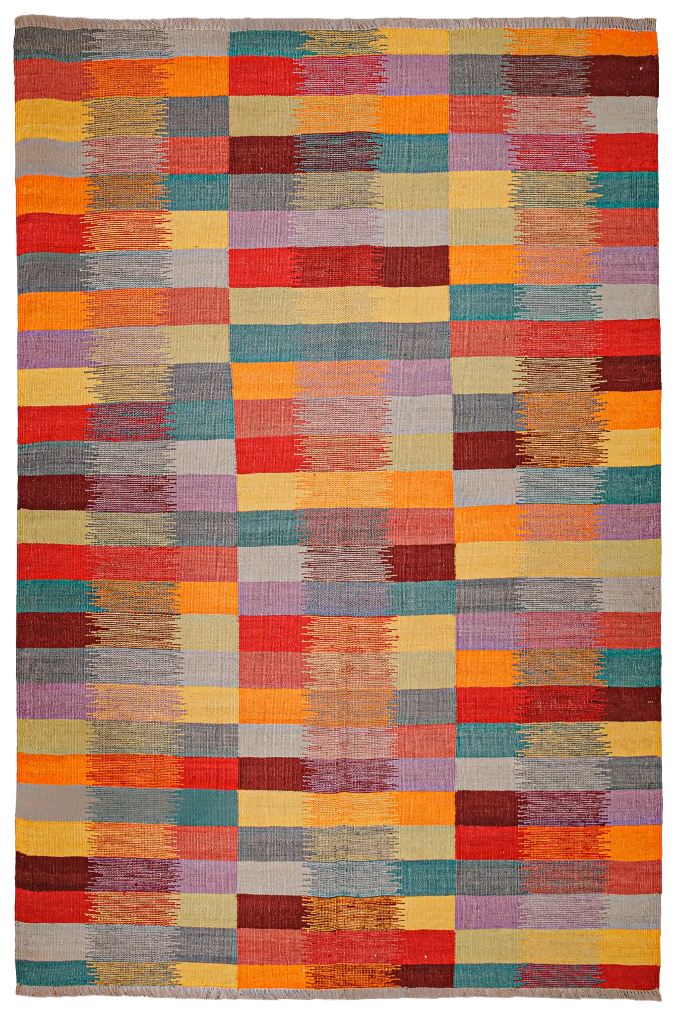 Teppich Kelim Tribal - 100 % Wolle - 156x195cm