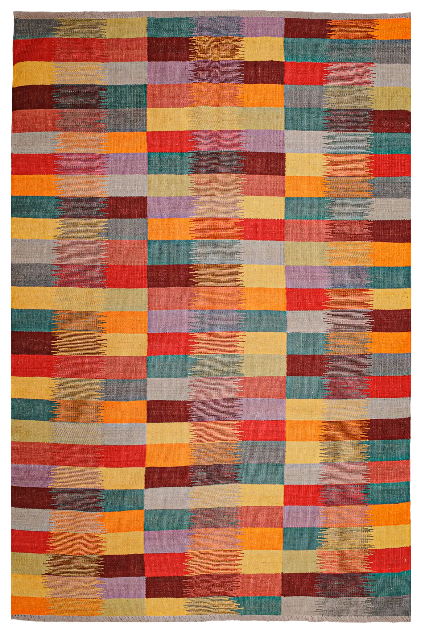 Teppich Kelim Tribal - 100 % Wolle - 153x197cm