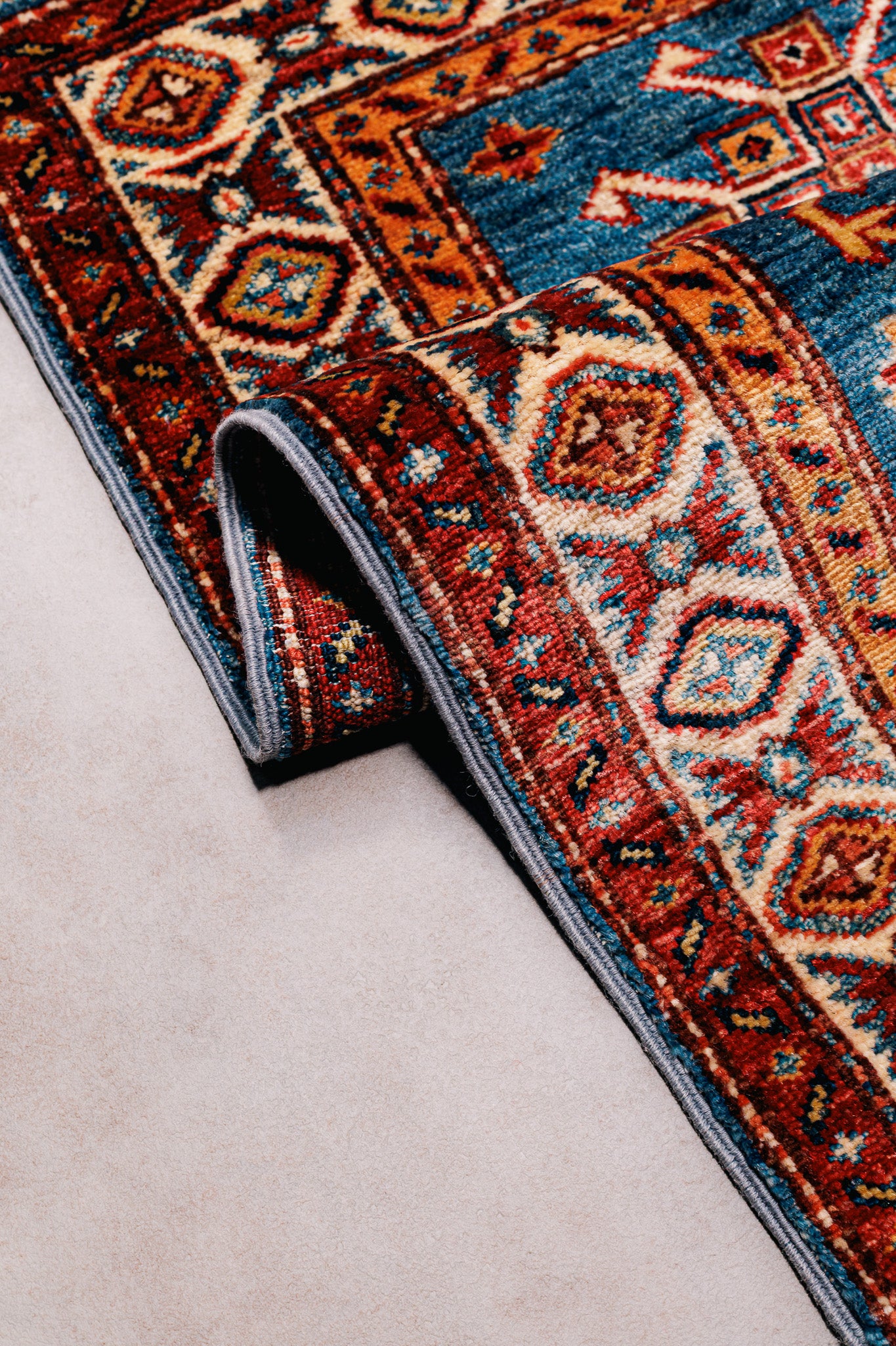 Teppich Kazak Super – 100% Wolle, 58x87cm