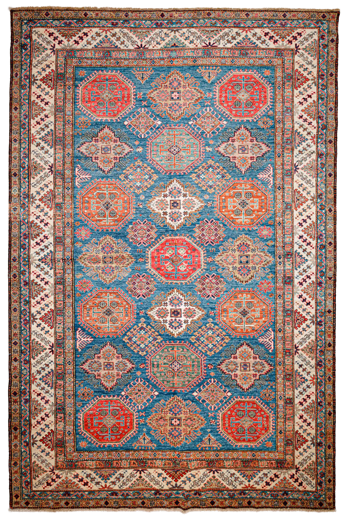 Teppich Kazak Super - 100% Wolle, 242x315cm