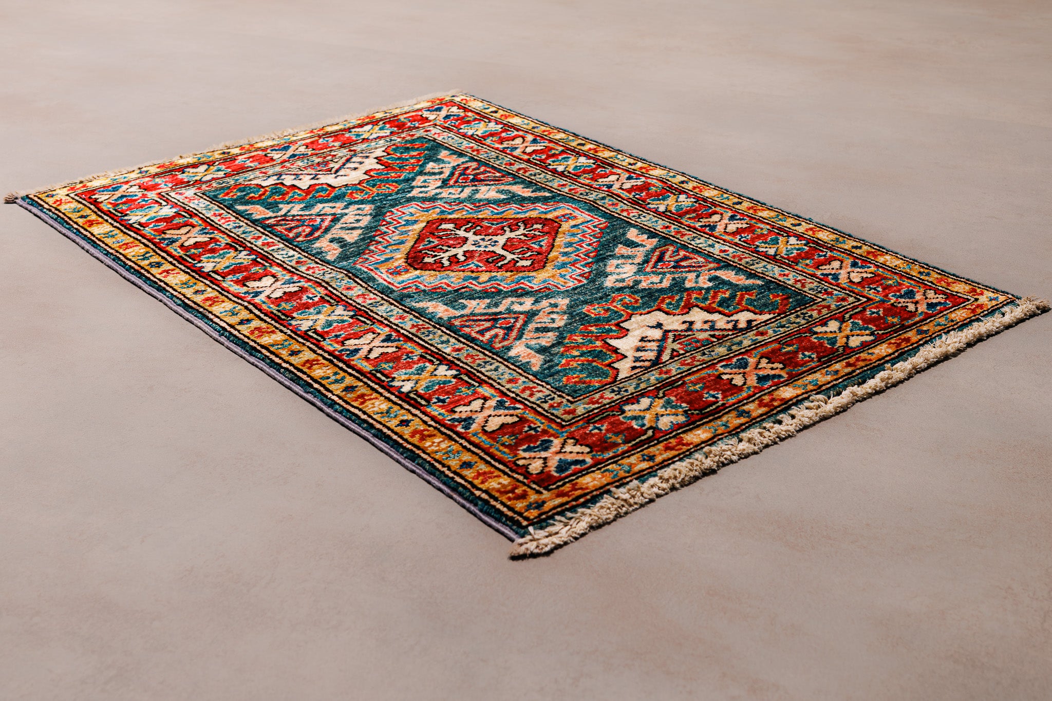 Teppich Kazak Super – 100% Wolle, 59x85cm
