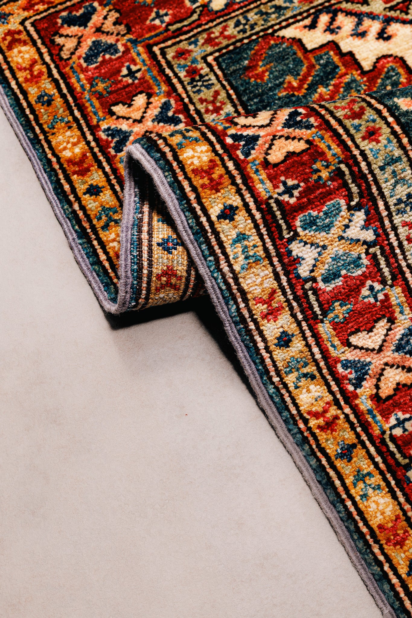 Teppich Kazak Super – 100% Wolle, 59x85cm