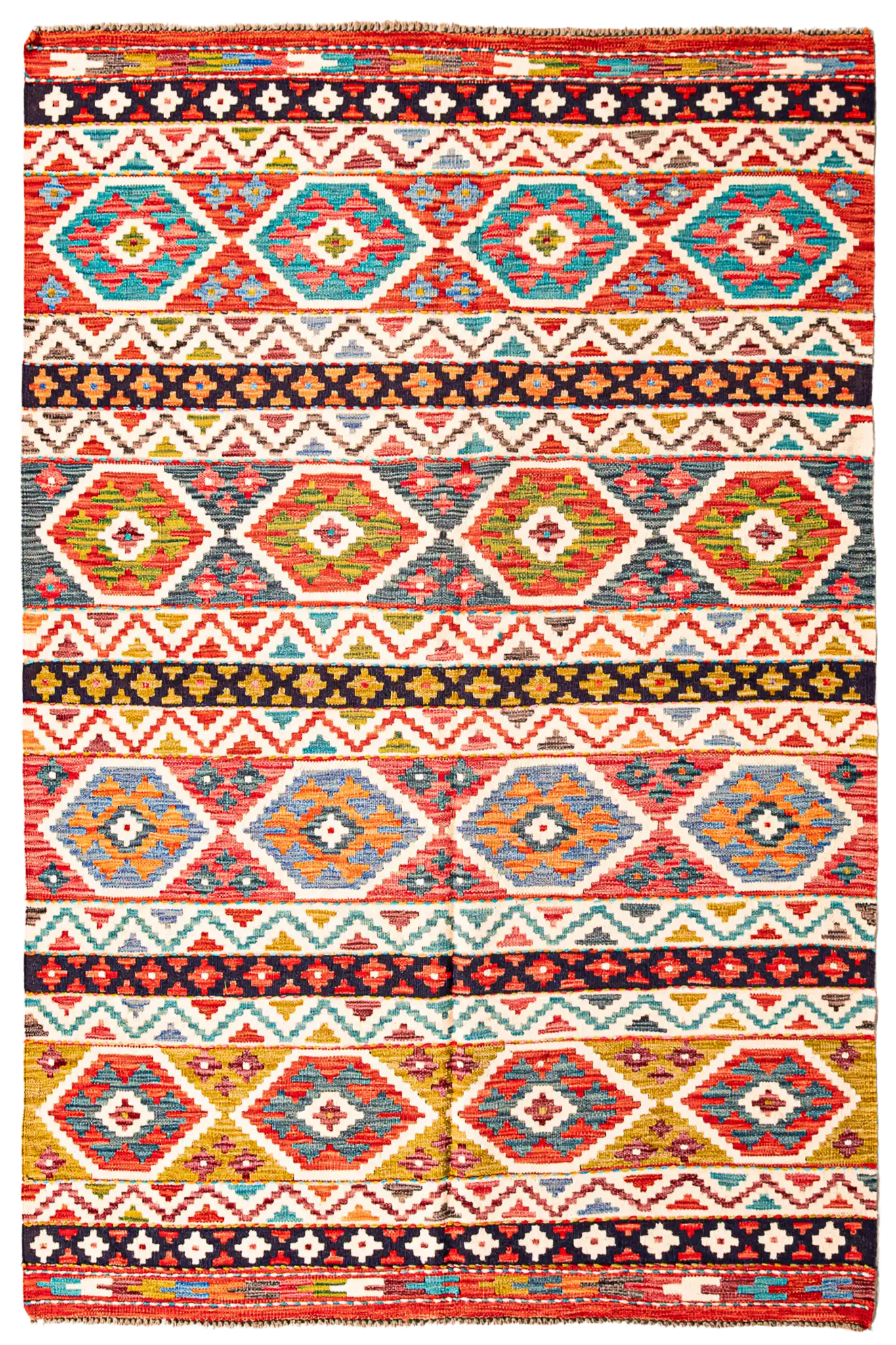 Alfombra Kilim Mai Mai 100% Lana - 147x196cm