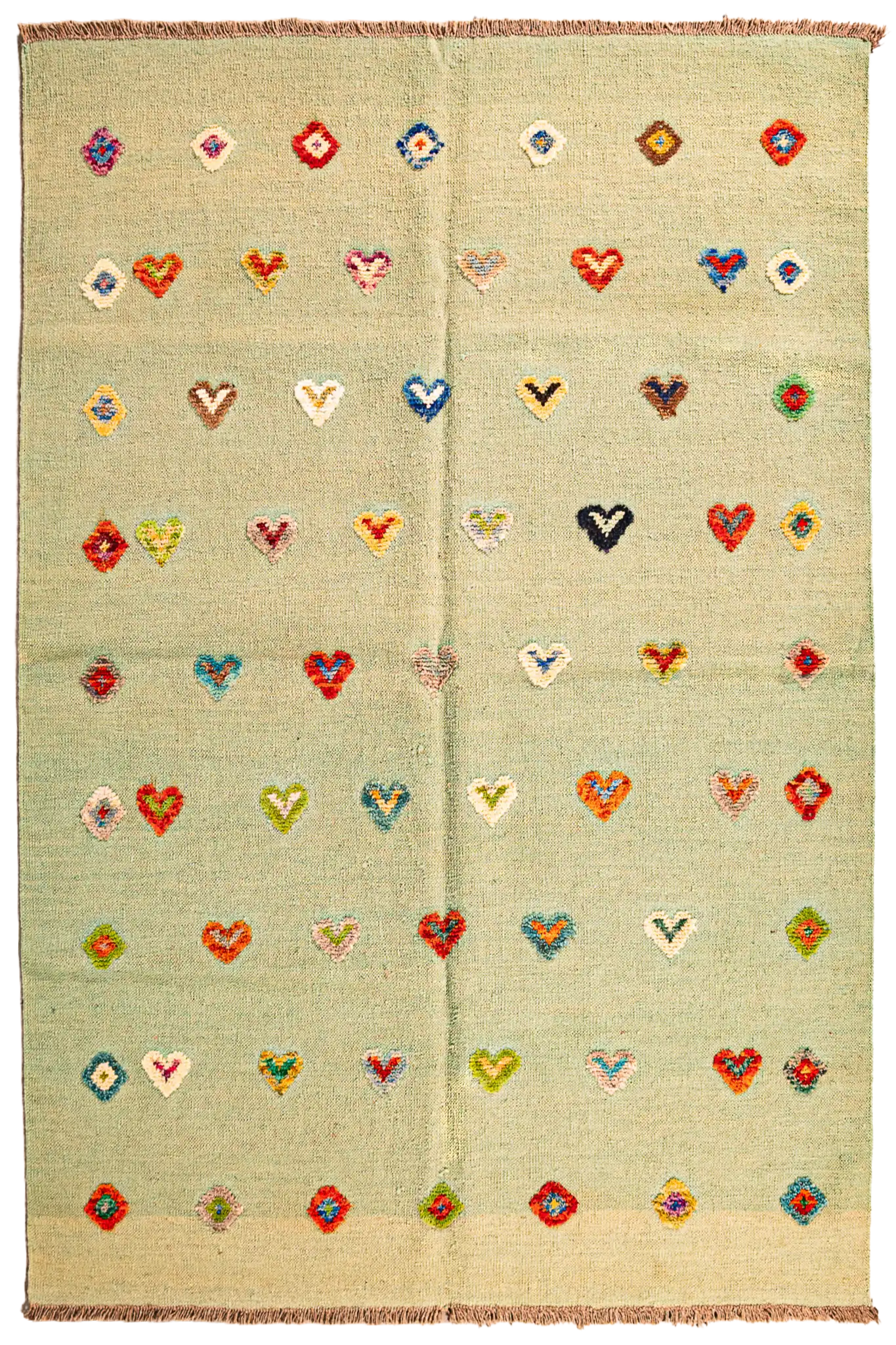 Alfombra Kilim Tribal 100% Lana - 156x196cm