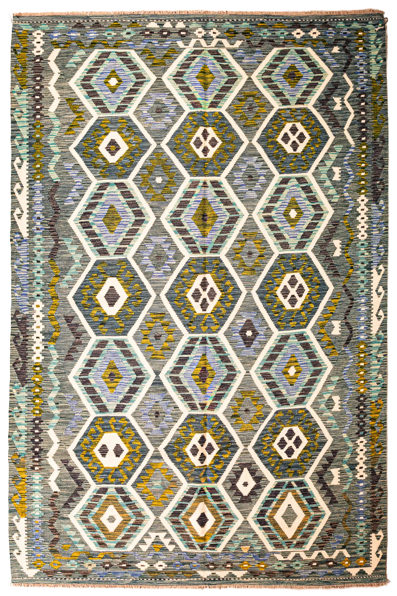 Alfombra Kilim Mai Mai 100% Lana - 208x297cm