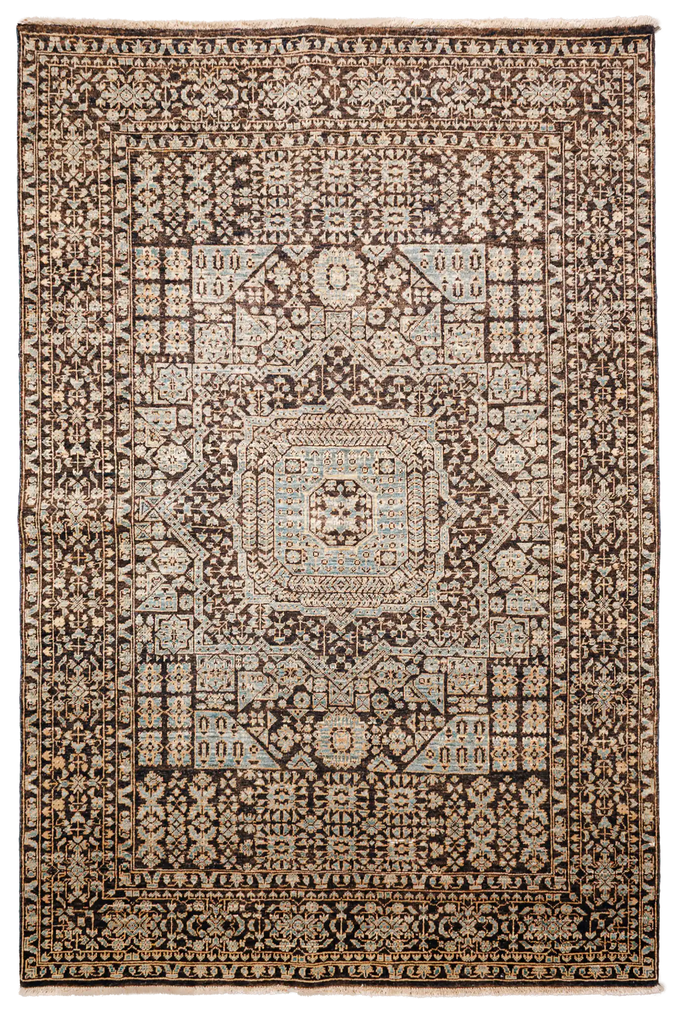Teppich Mamluk Mehrfarbiger – für Esszimmer, Handwerklich 148x205cm