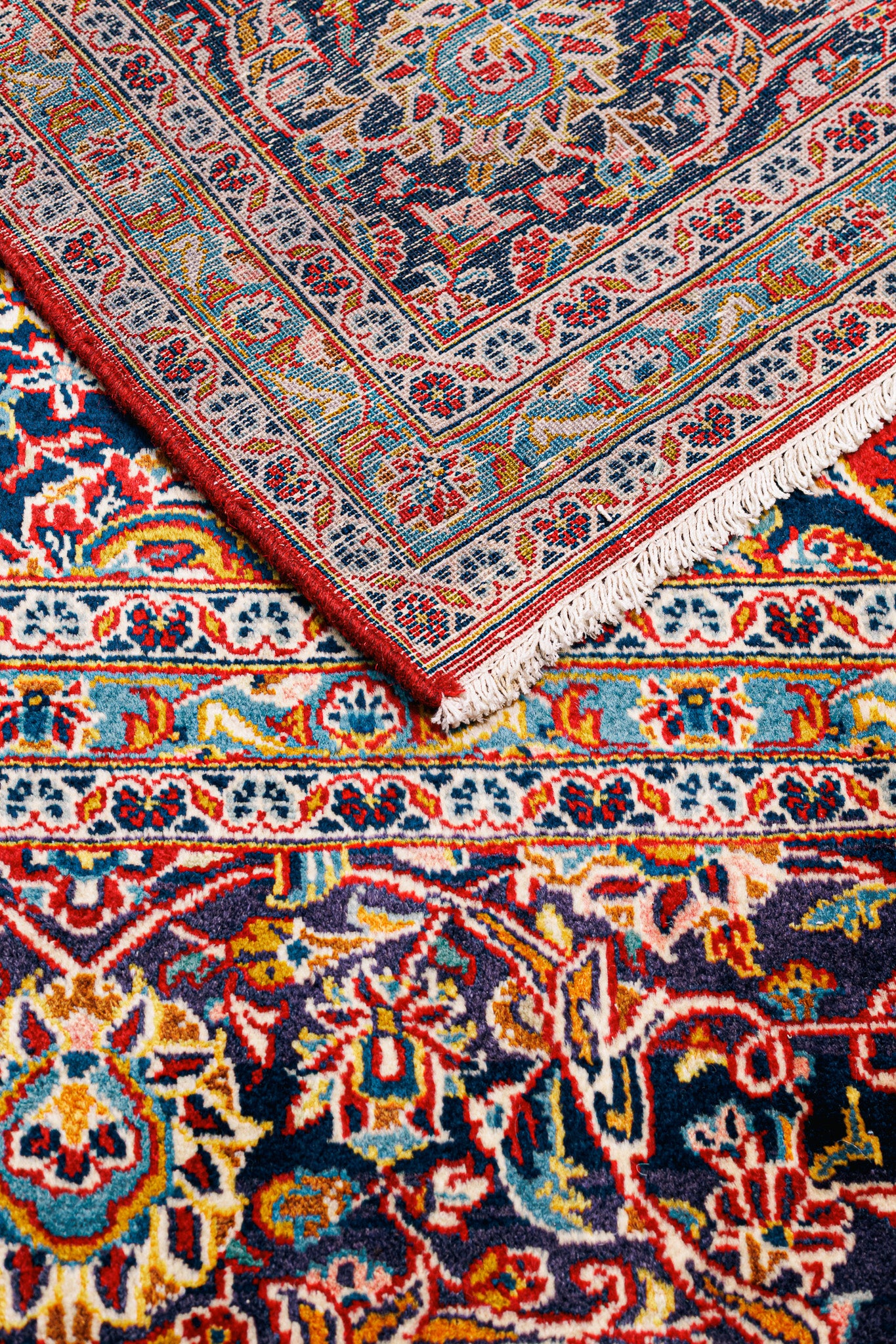 Teppich Kaschan Rot – 100% Wolle, 292x415cm