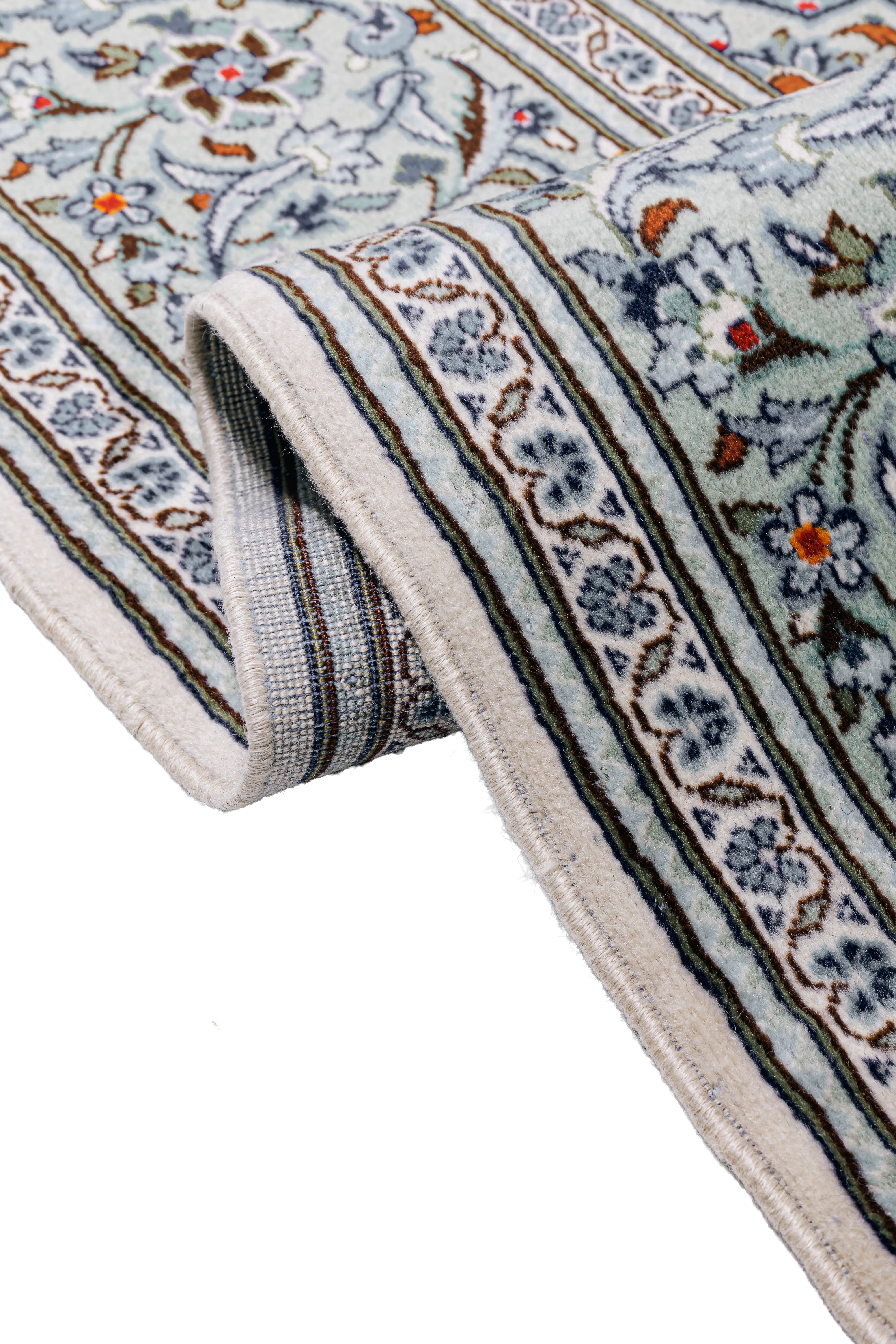 Alfombra Kashan - Lana 100% Beige 198 x 304 cm