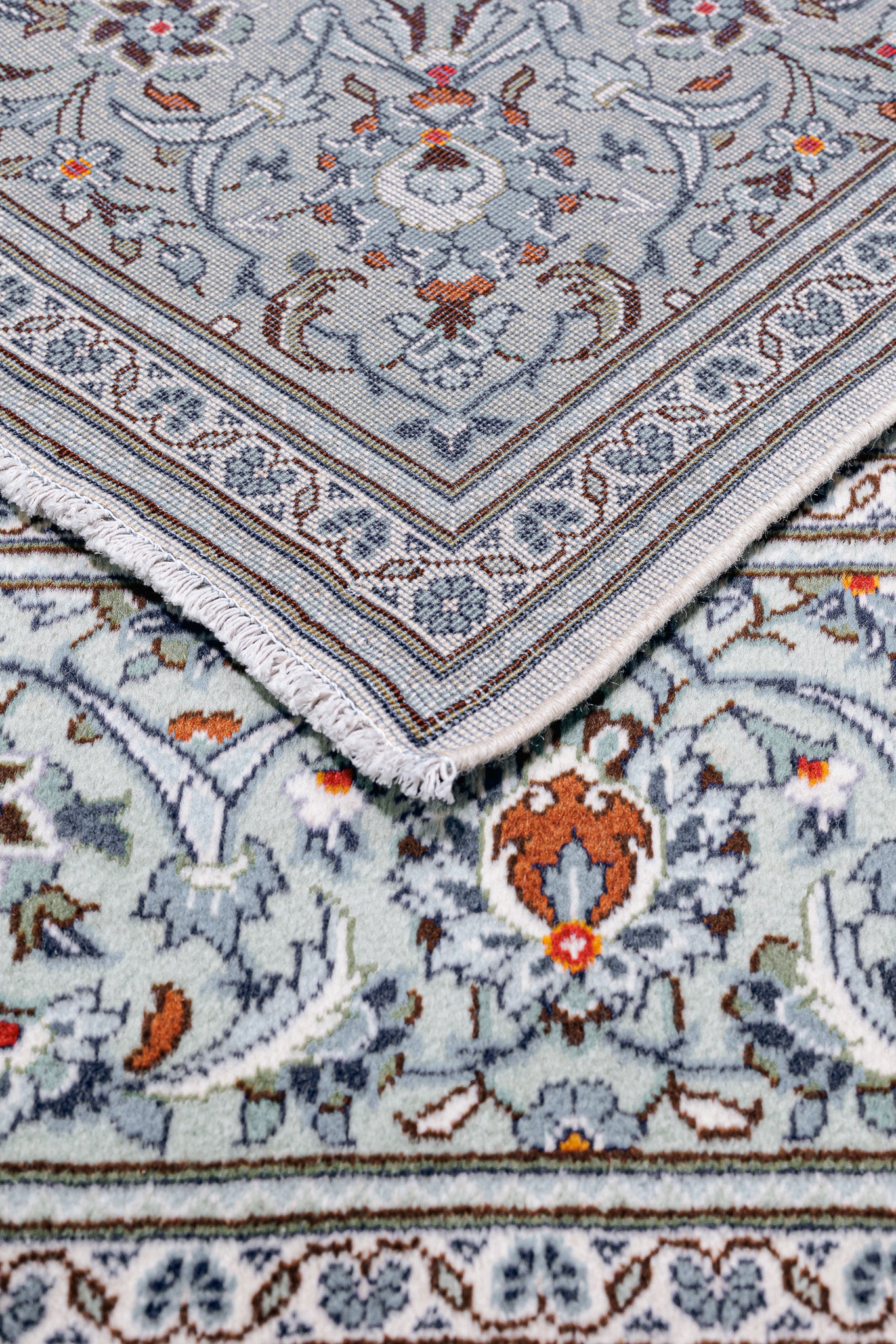 Alfombra Kashan - Lana 100% Beige 198 x 304 cm