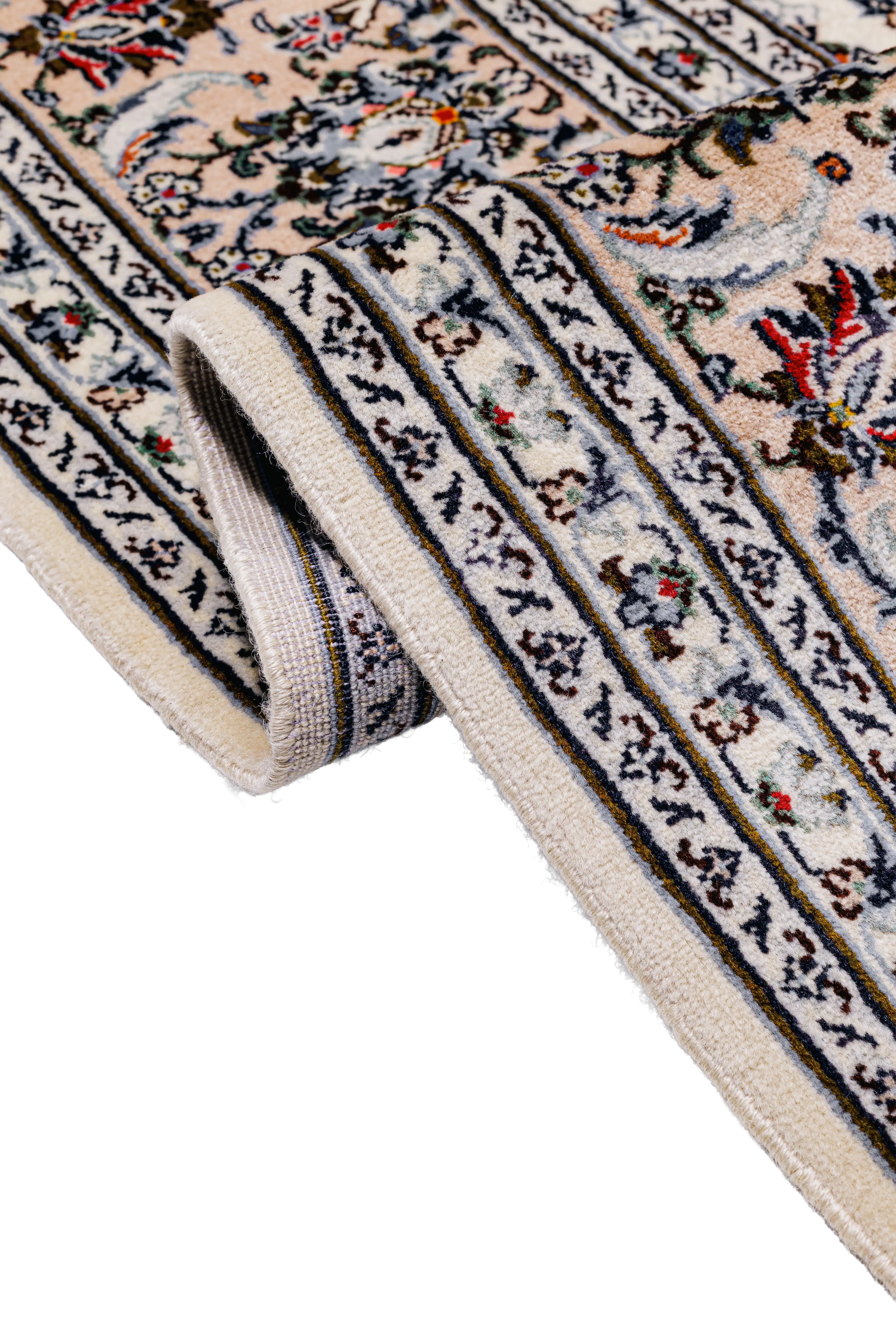 Alfombra Kashan - Lana 100% Beige 205 x 303 cm