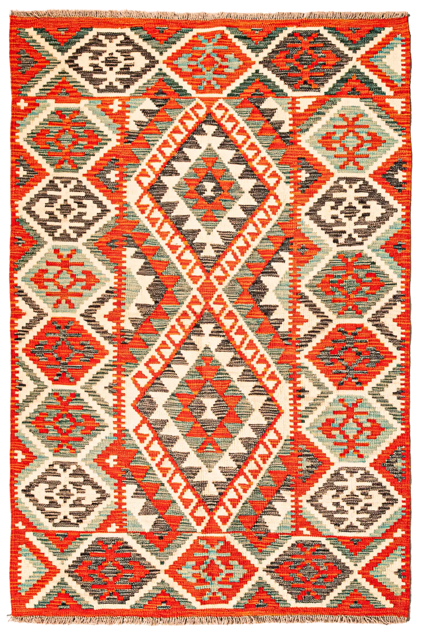 Teppich Kelim Mai Mai - 100 % Wolle - 103x155cm