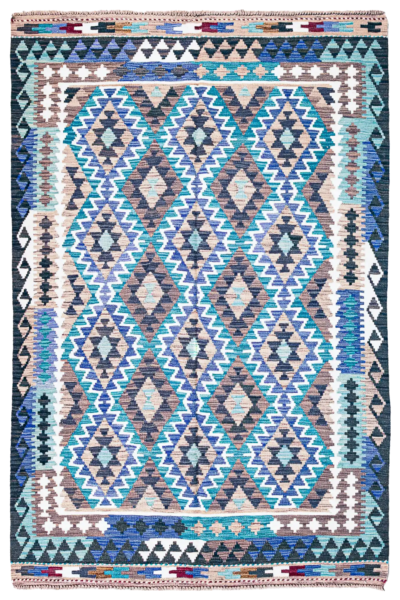 Alfombra Kilim Mai Mai 100% Lana - 157x196cm