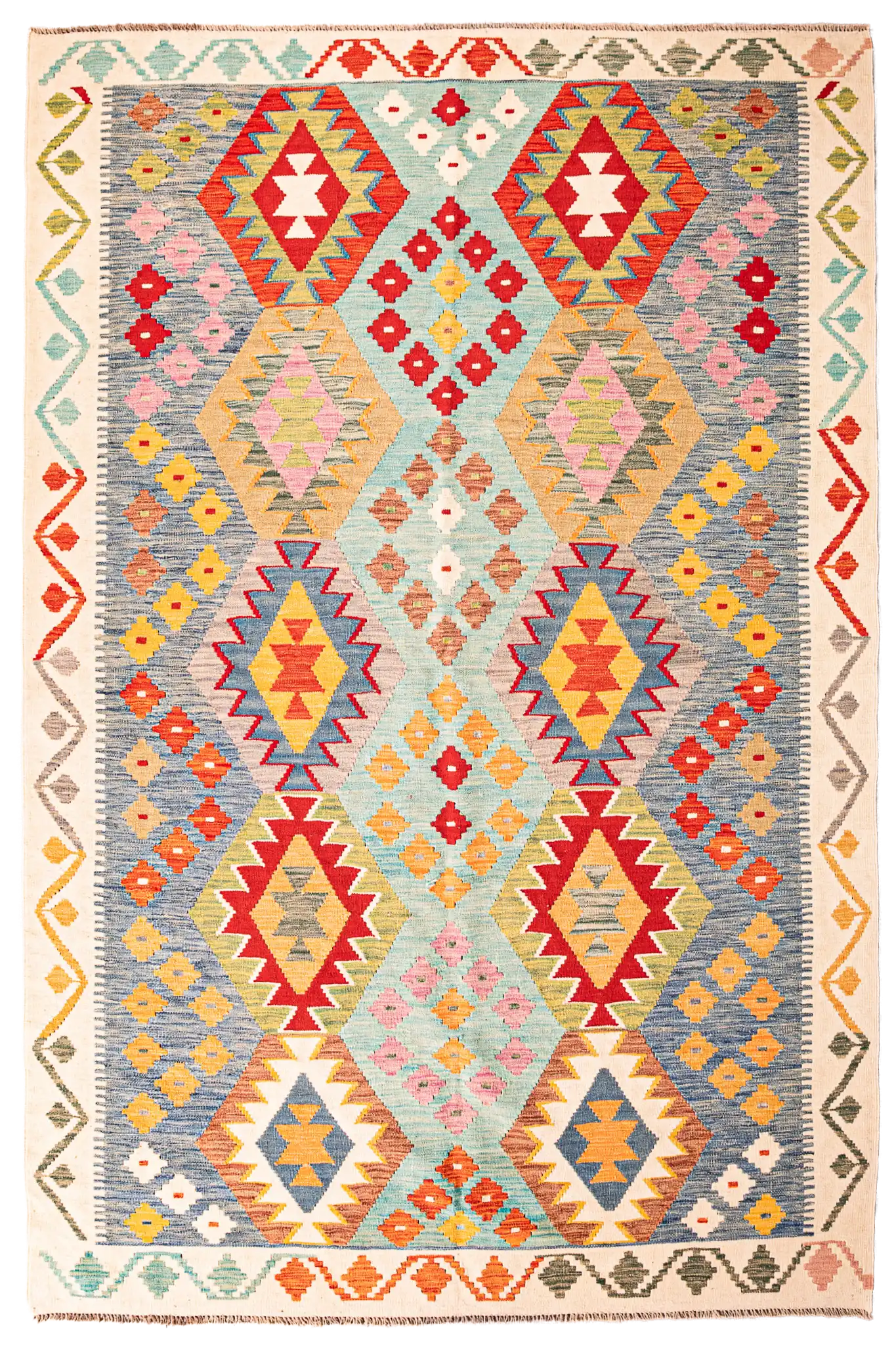 Teppich Kelim Mai Mai - 100 % Wolle - 180x260cm