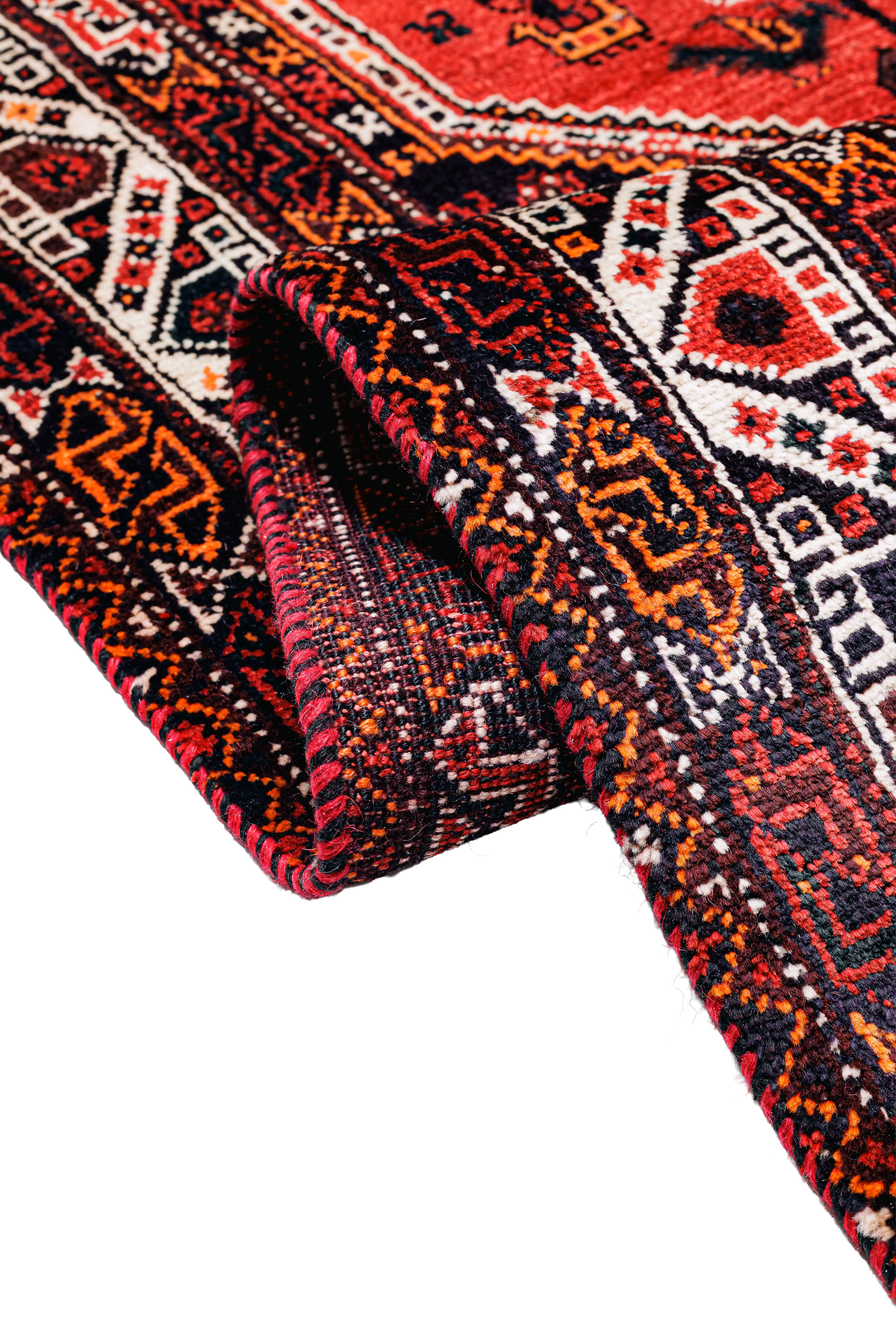 Alfombra Shiraz Qashqai - en Lana Roja 200 x 295 cm