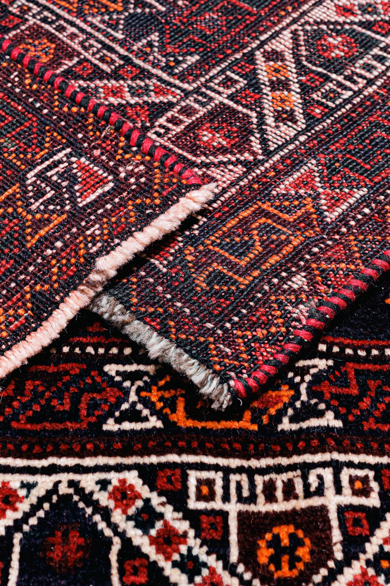 Alfombra Shiraz Qashqai - en Lana Roja 200 x 295 cm