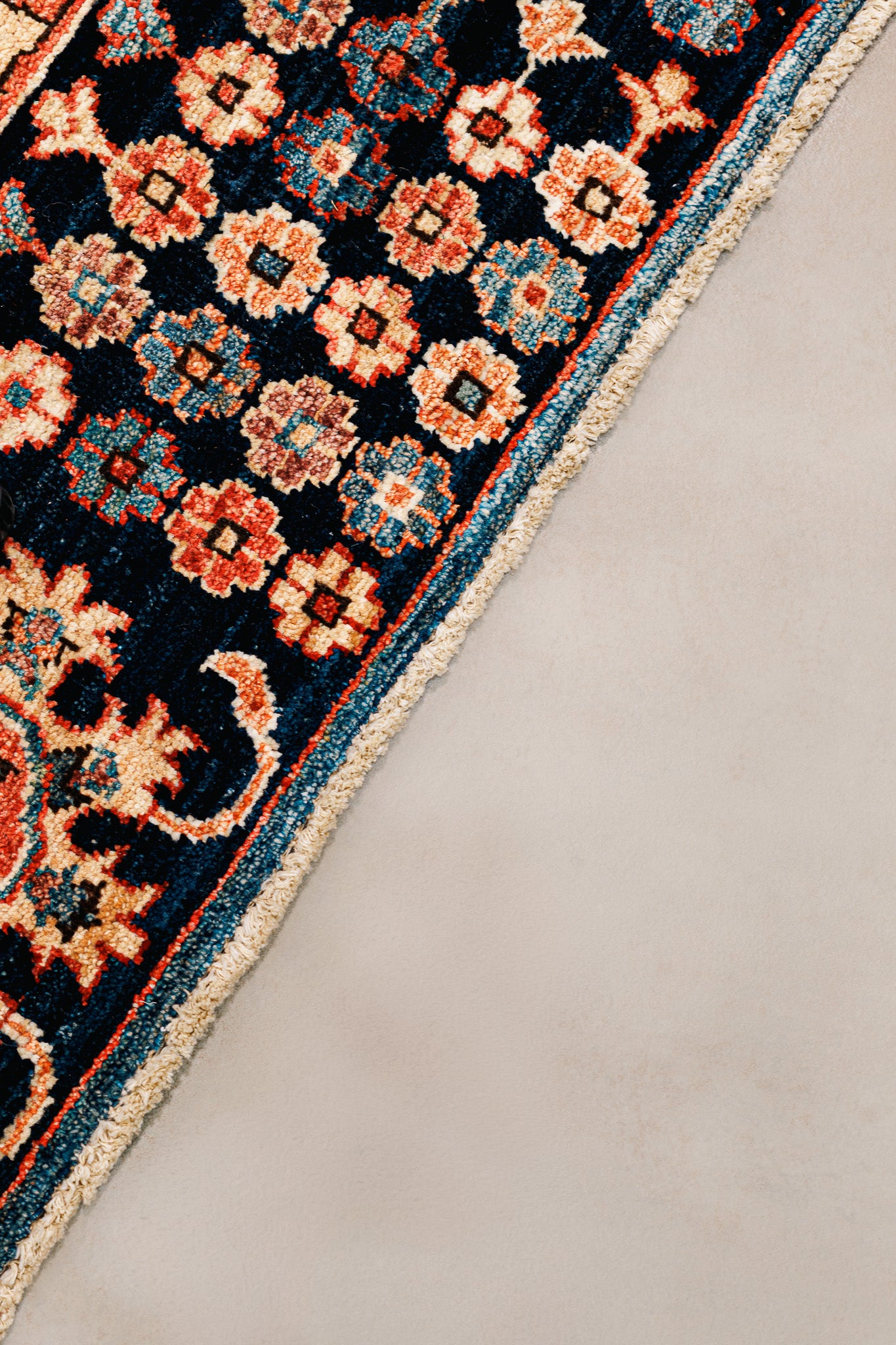 Teppich Ariana Blau – 100 % Wolle, 308x406 cm