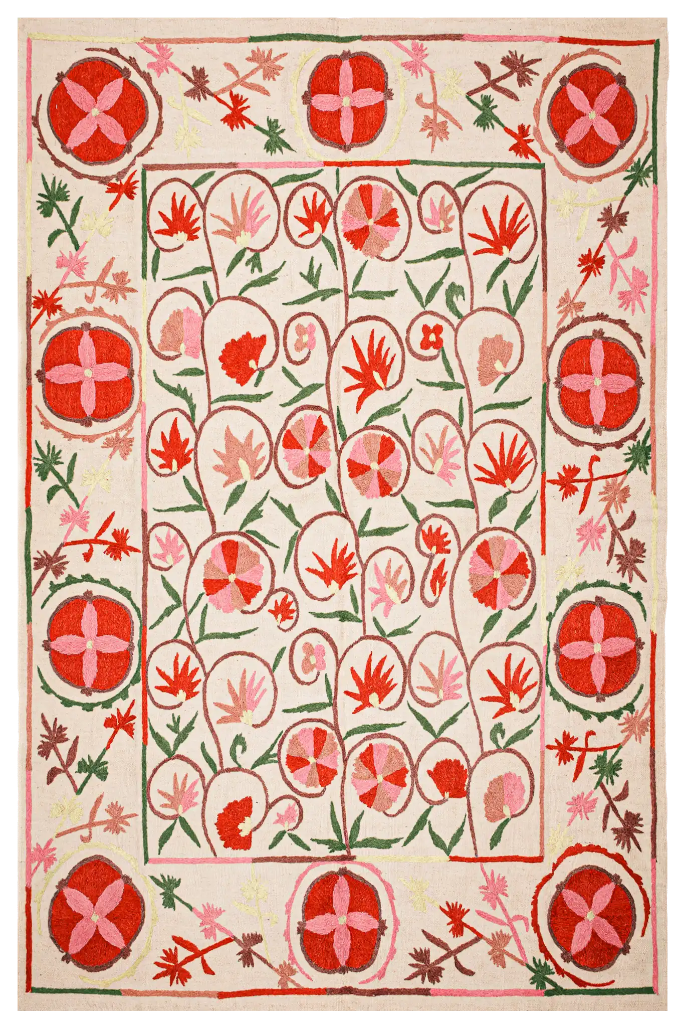 Teppich Kilim Suzani – Für Innenböden - 146x200cm