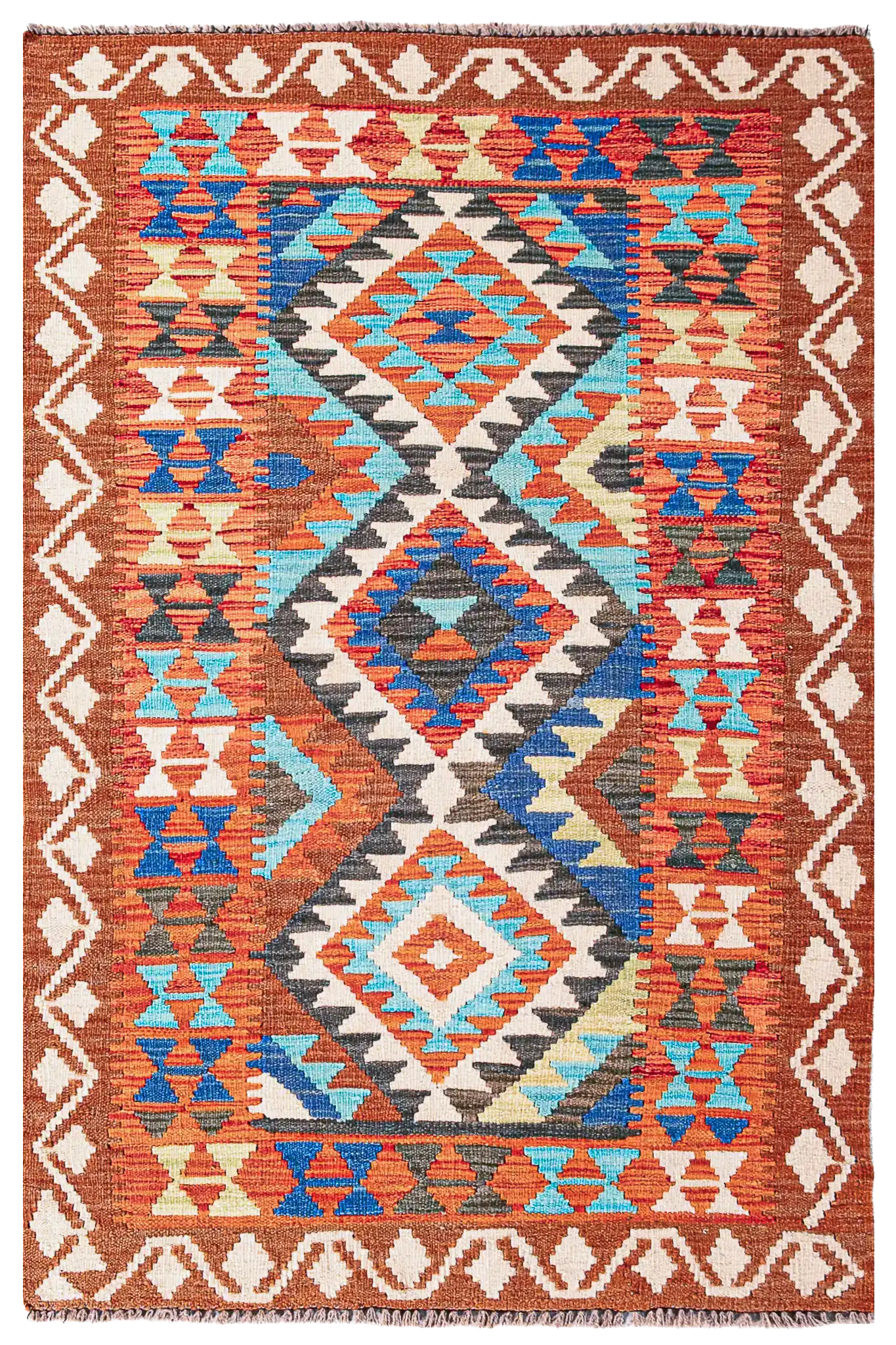 Teppich Kelim Mai Mai - 100 % Wolle -  103x155cm