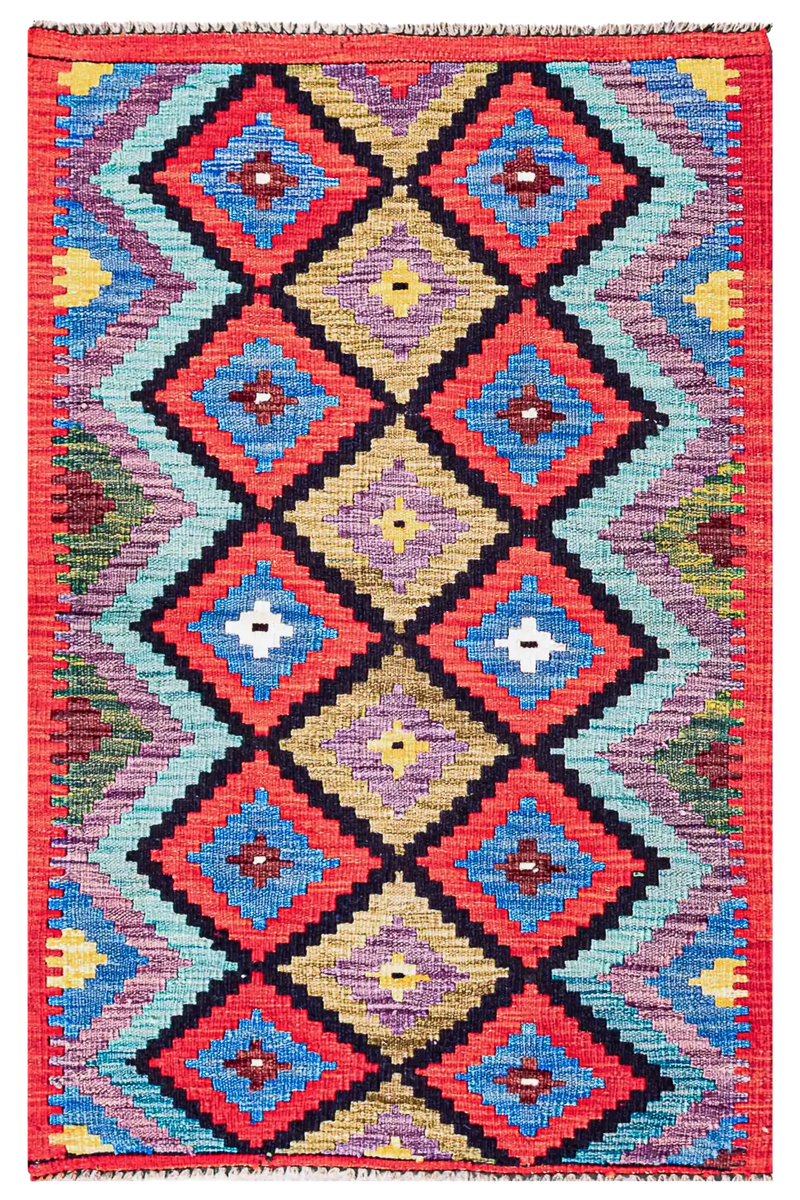 Alfombra Kilim Mai Mai 100% Lana -  79x127cm