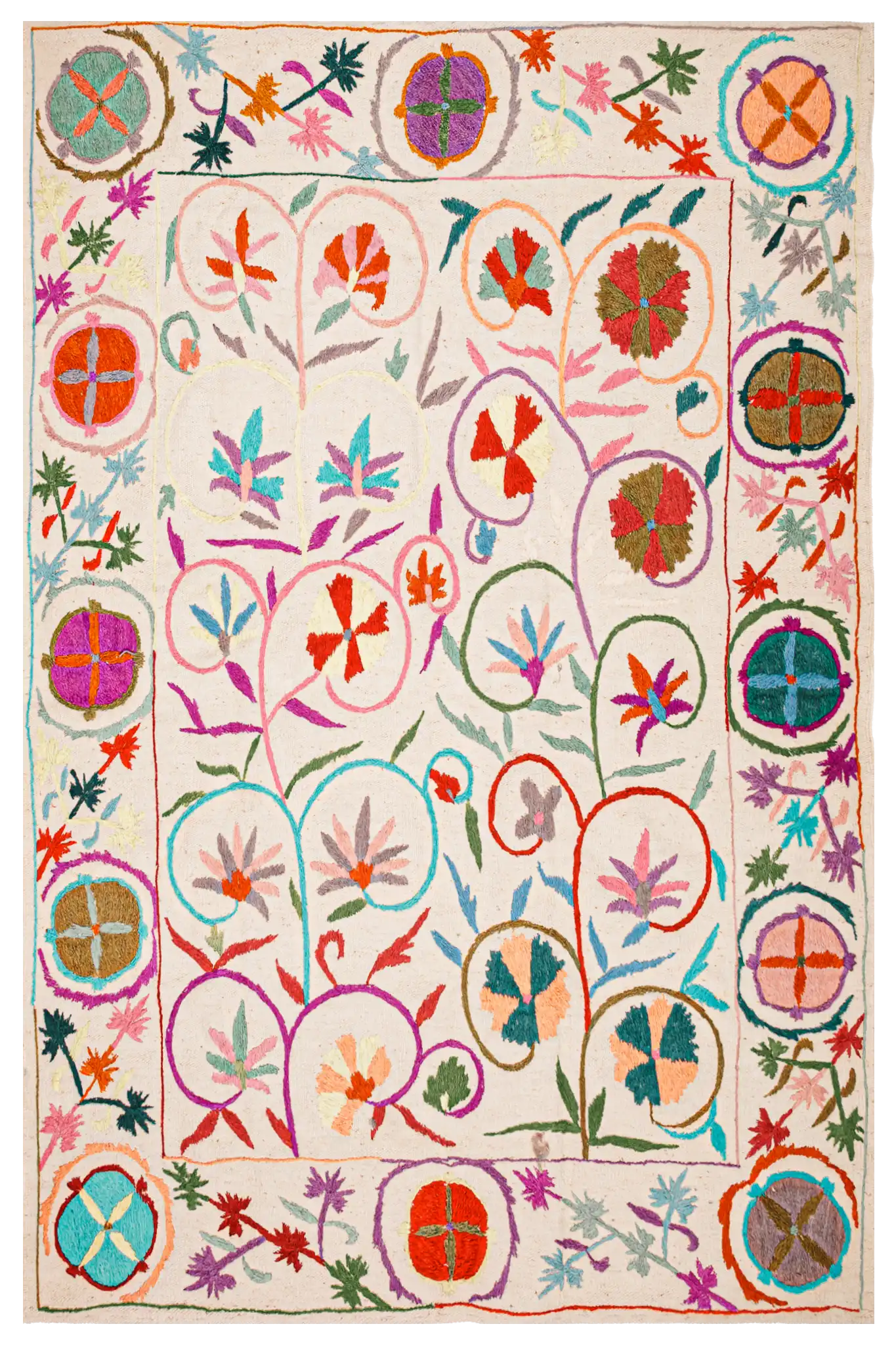 Teppich Kilim Suzani – Für Innenböden - 130x174cm