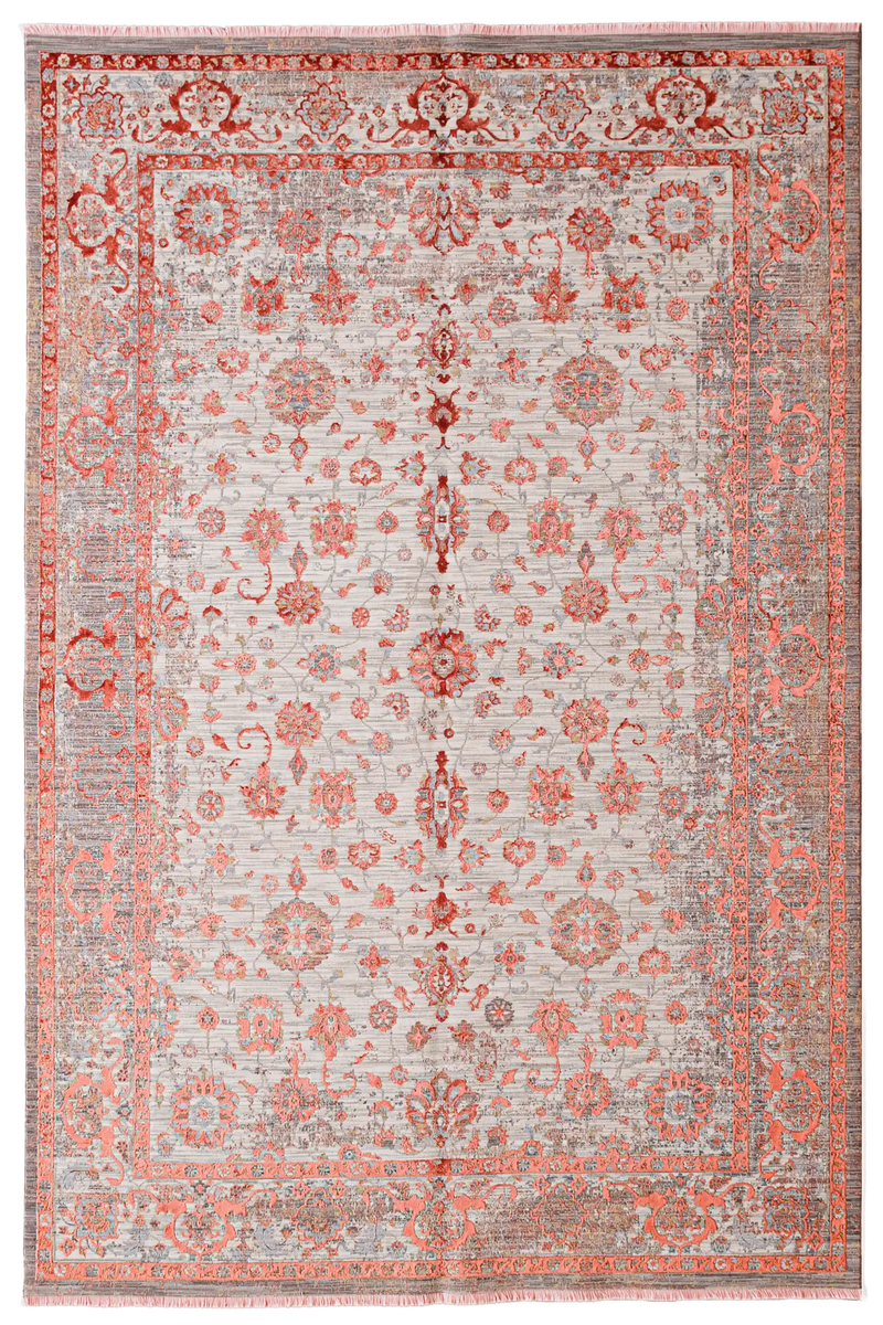 Alfombra Lux Turco Red Flower -  de Salón