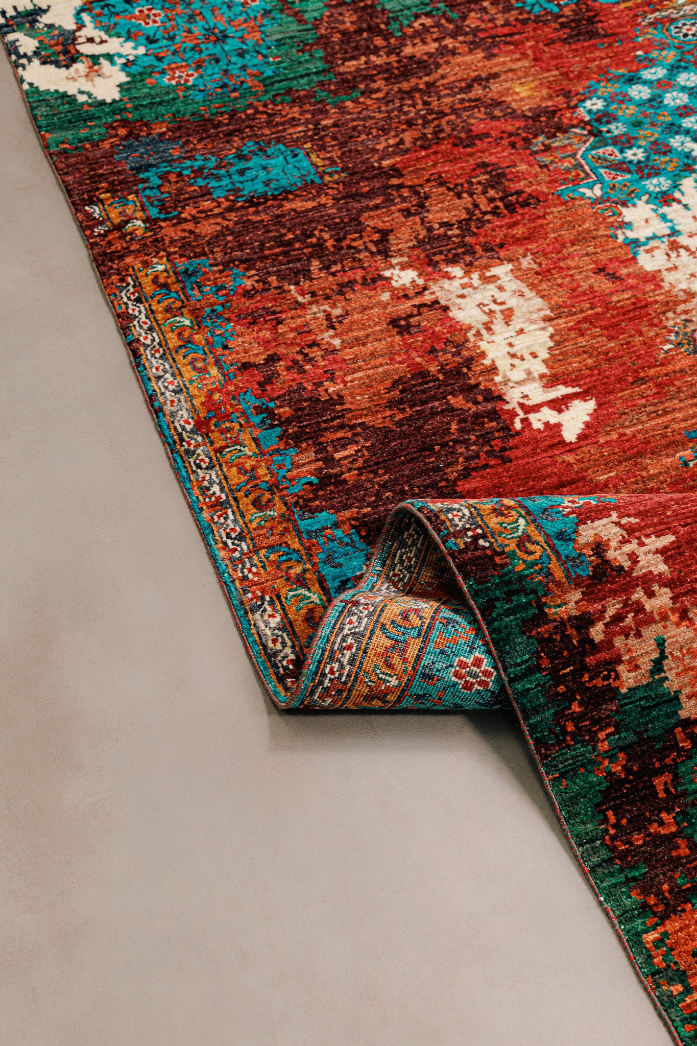 Teppich Mamluk Mehrfarbiger – für Esszimmer, Handwerklich 172x235cm