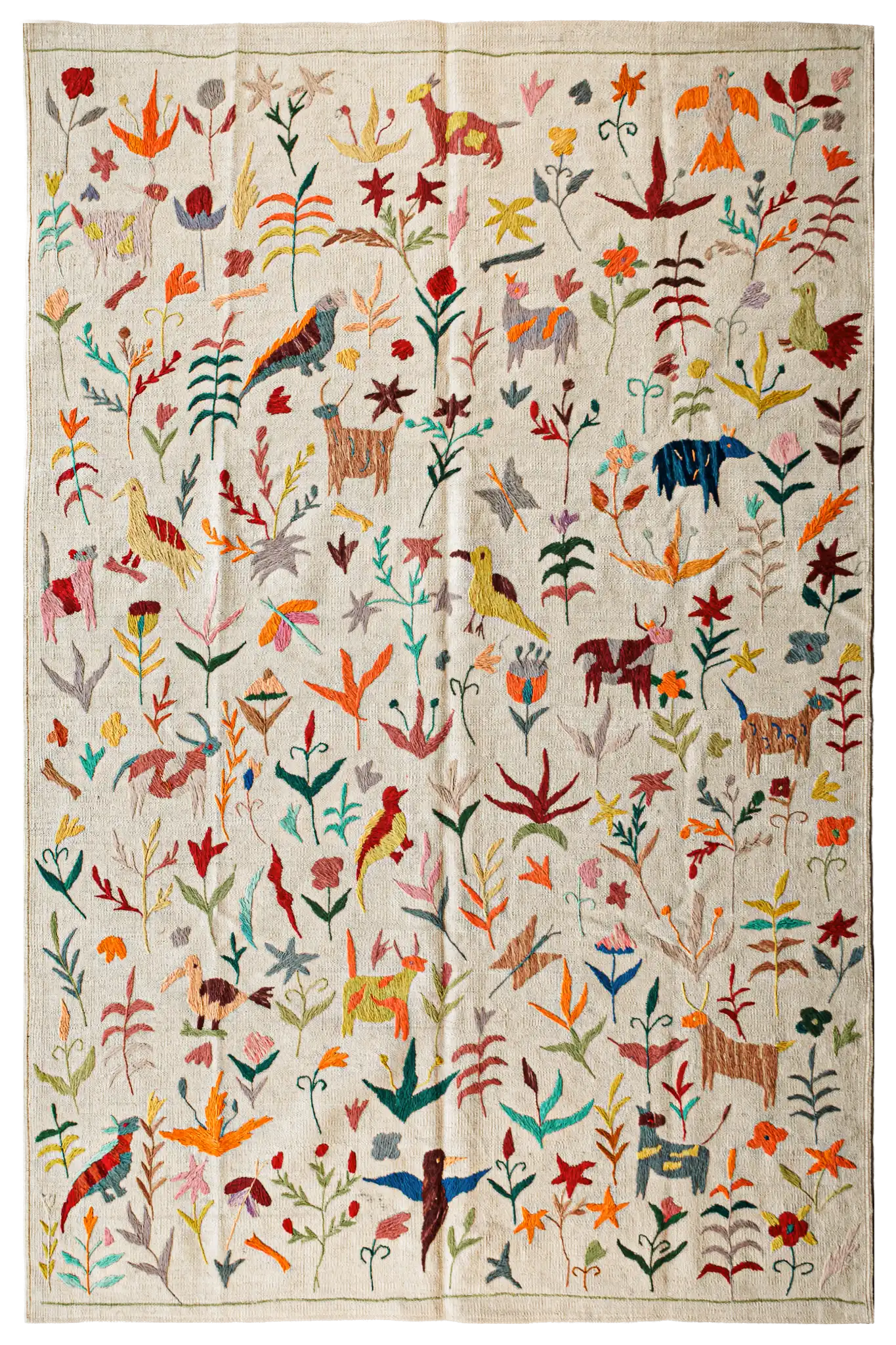 Alfombra Kilim Suzani - para suelos de Interior - 156x235cm