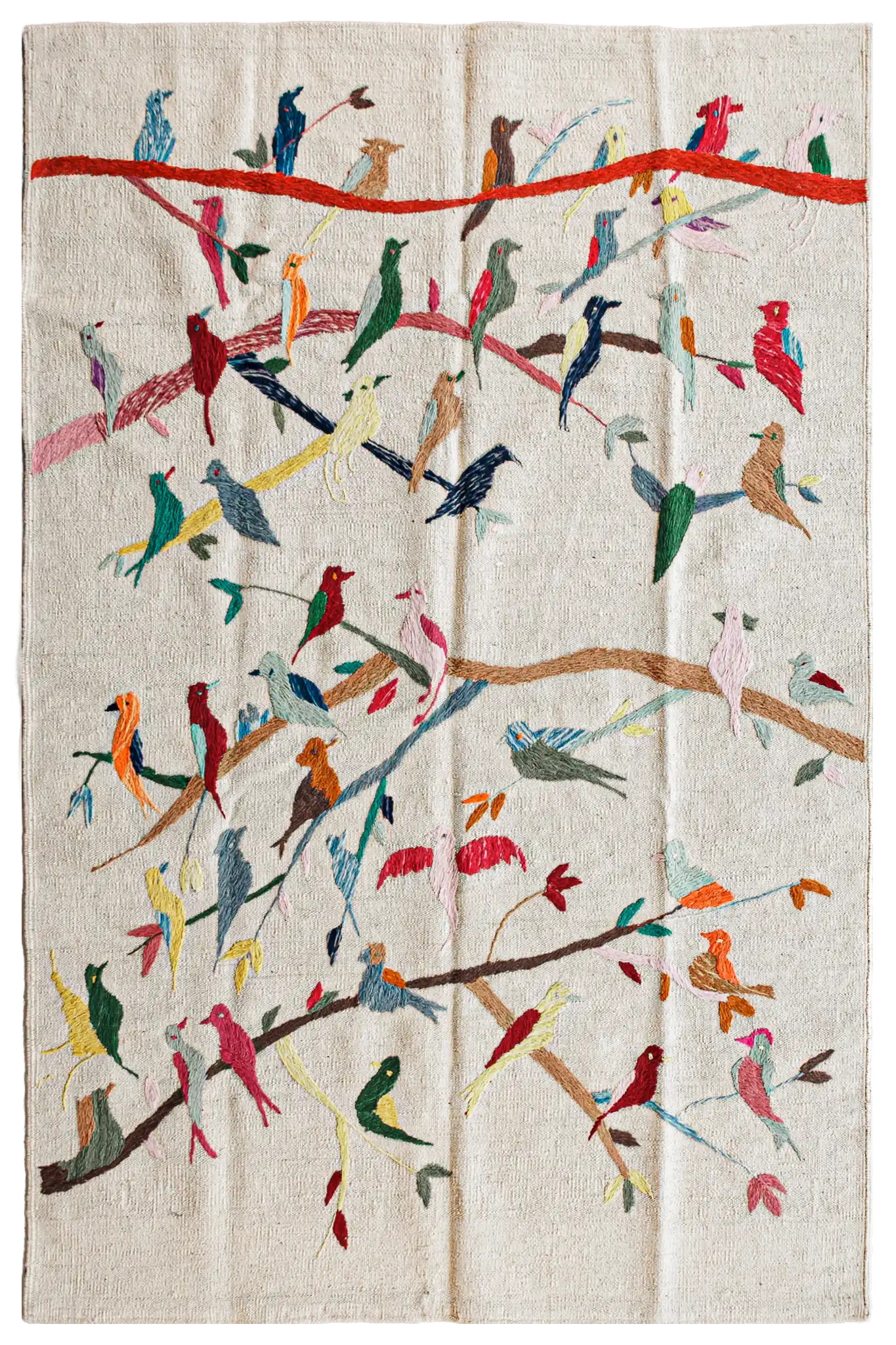 Alfombra Kilim Suzani - para suelos de Interior - 126x179cm