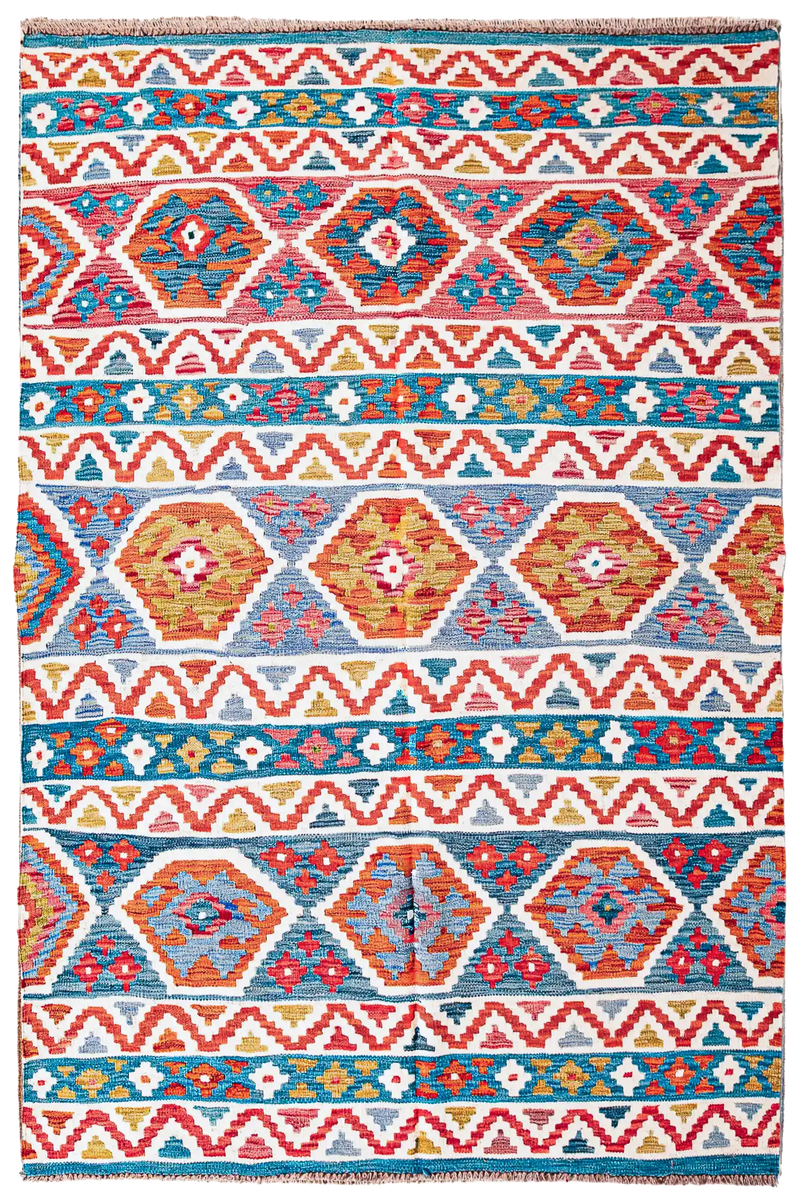 Alfombra Kilim Mai Mai 100% Lana -  154x206cm